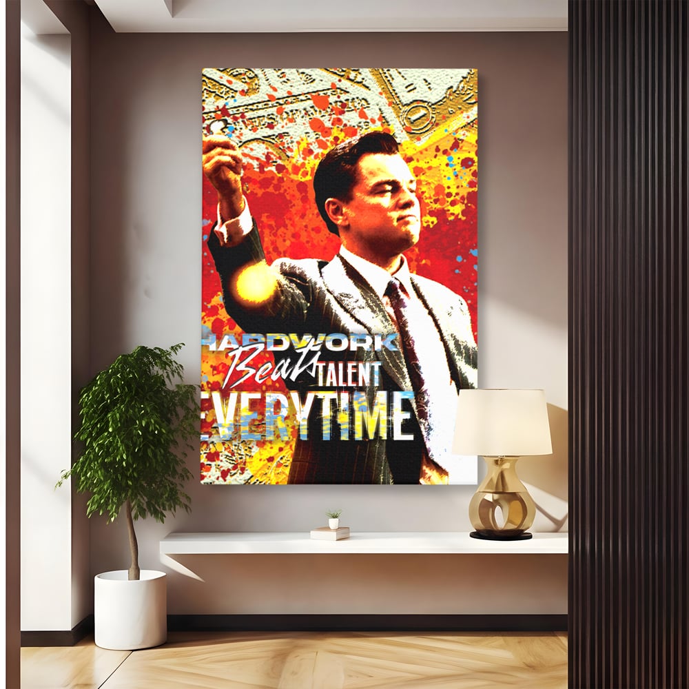 Tablou canvas cu tablou canvas cu leonardo dicaprio, fara rama, pe sasiu de lemn
