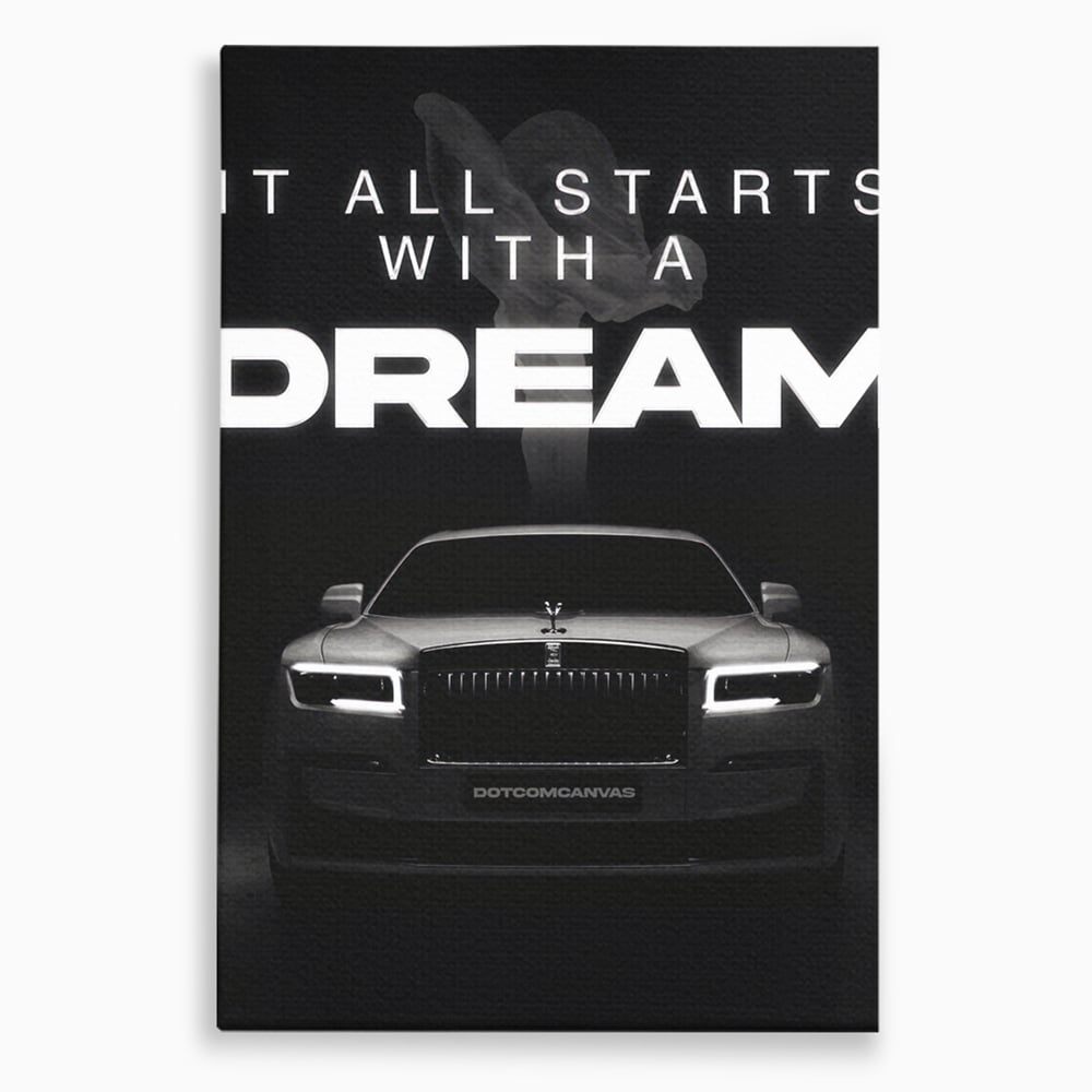 Tablou canvas cu tablou canvas cu masina rolls-royce, fara rama, pe sasiu de lemn