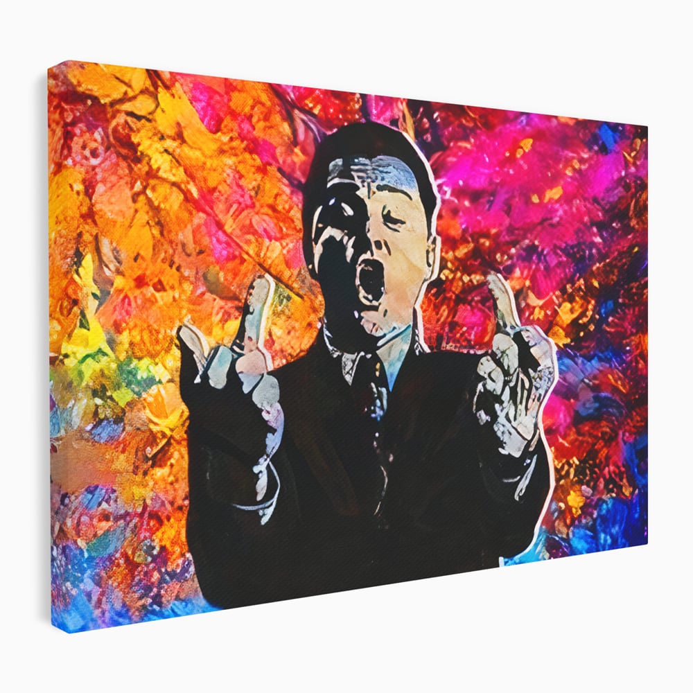 Tablou canvas cu tablou canvas cu leonardo dicaprio pop art, fara rama, pe sasiu de lemn