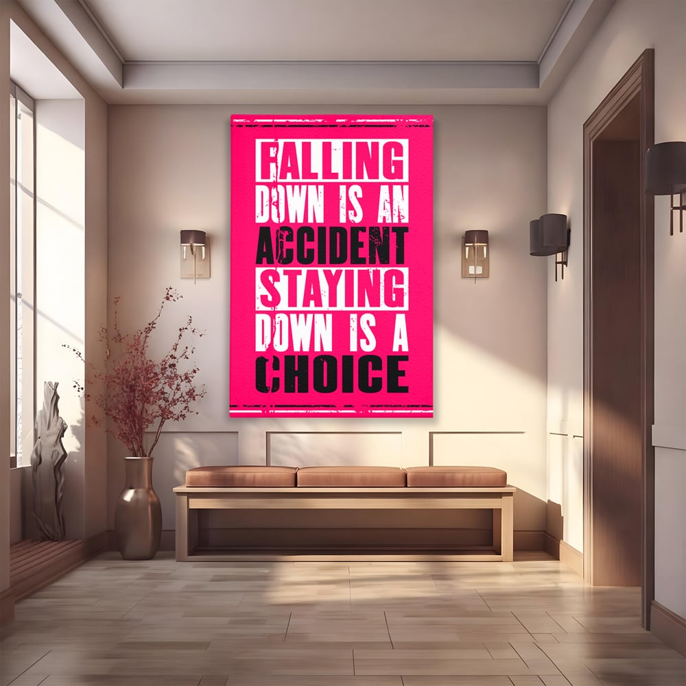 Tablou canvas cu tablou canvas cu citat motivational vertical, fara rama, pe sasiu de lemn