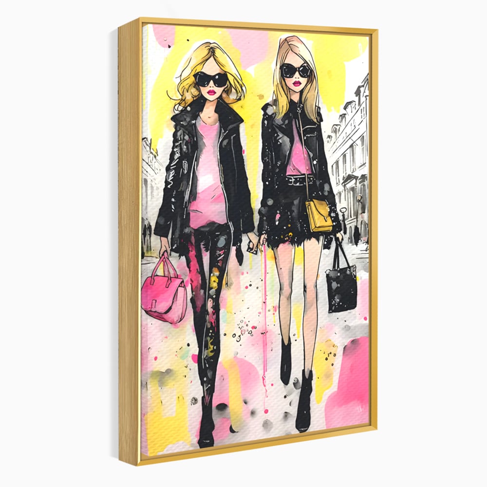 Tablou Canvas C1104, Fashion Girls , Culori, Moda, Fete, Living Room, Bedroom, Relaxare, Culori Vibrante