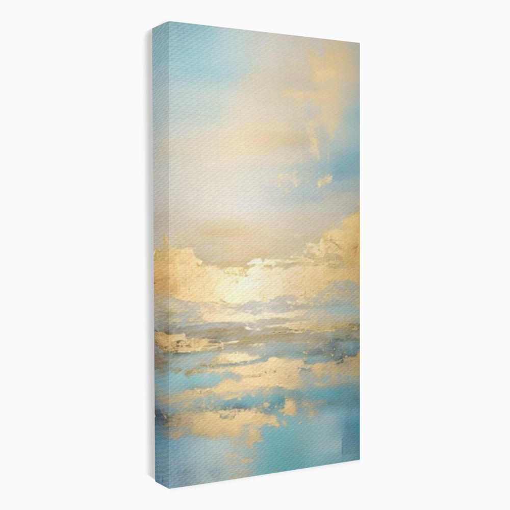 Tablou canvas cu tablou canvas cu peisaj marin abstract, fara rama, pe sasiu de lemn
