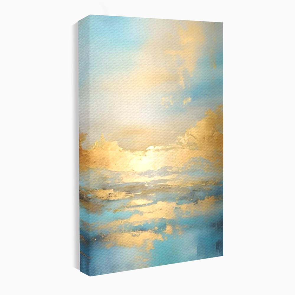 Tablou canvas cu tablou canvas cu peisaj marin abstract, fara rama, pe sasiu de lemn