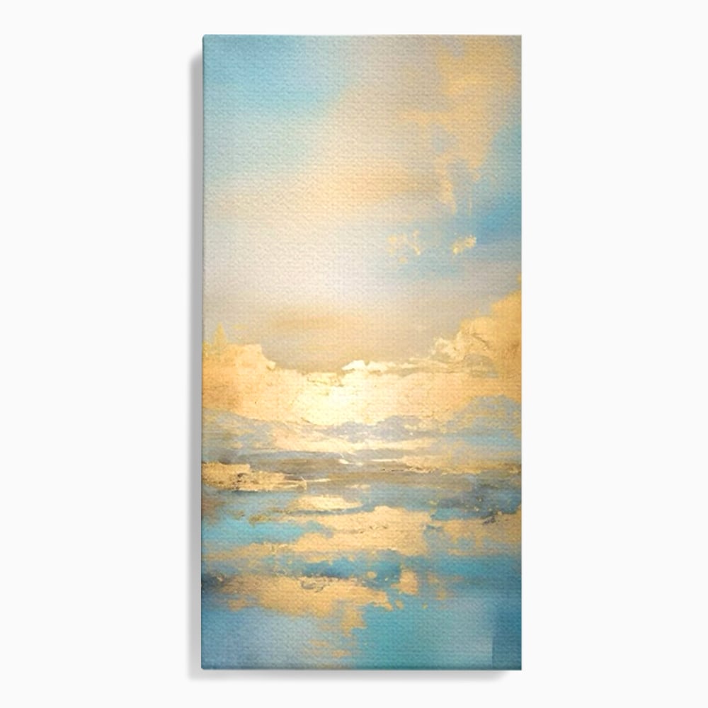 Tablou canvas cu tablou canvas cu peisaj marin abstract, fara rama, pe sasiu de lemn