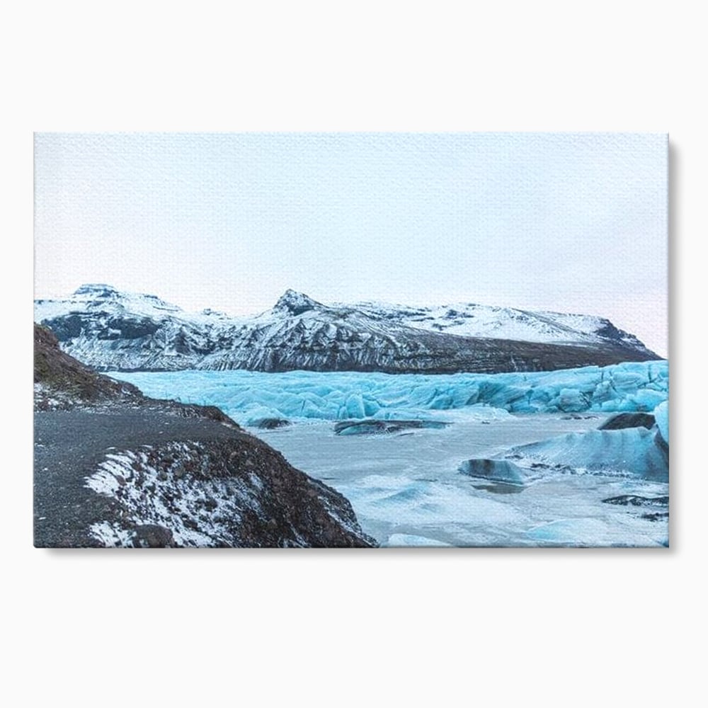 Tablou canvas cu tablou canvas cu peisaj glaciar, fara rama, pe sasiu de lemn