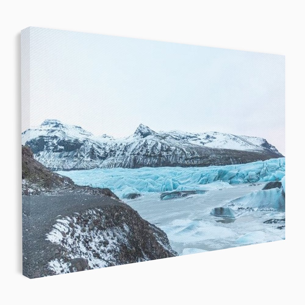Tablou canvas cu tablou canvas cu peisaj glaciar, fara rama, pe sasiu de lemn