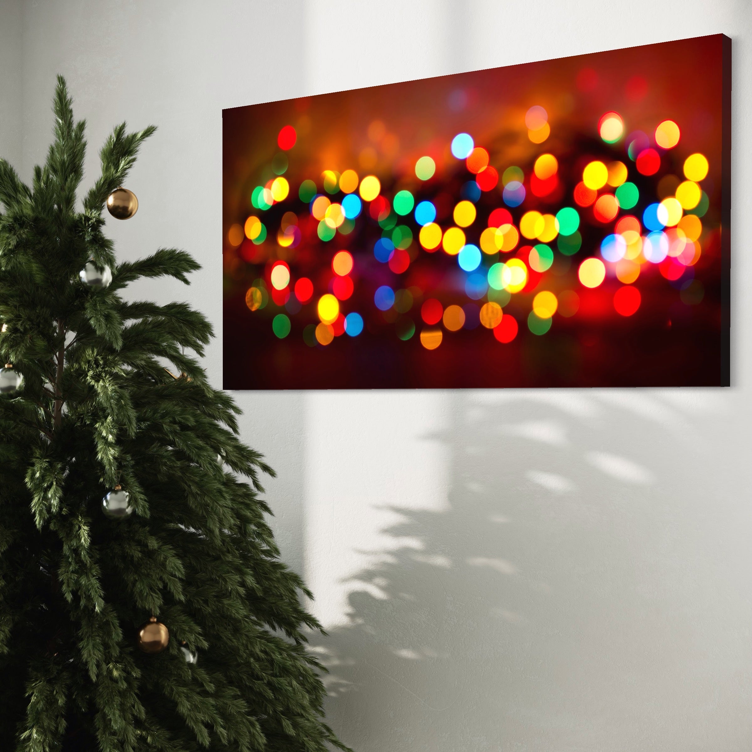 Tablou Canvas Premium LuxCanva® A1255, Lumini, Decorativ, Living, Colorat, Multicolor, Dormitor, Culori Vibrante