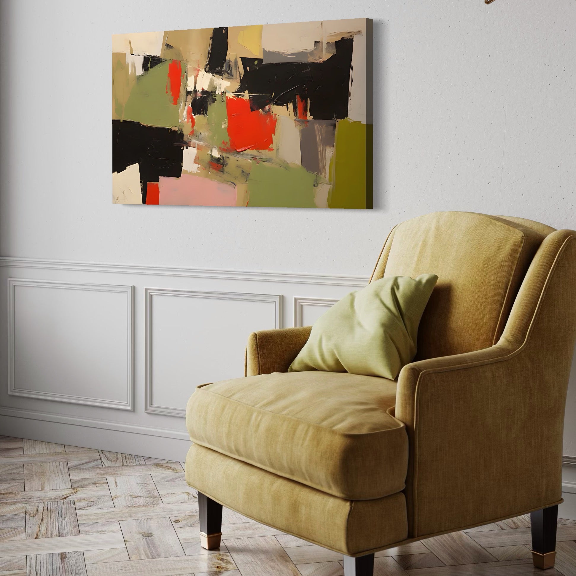 Tablou Canvas Premium LuxCanva® C1888, Culori Abstracte , Living Room, Culori Vibrante