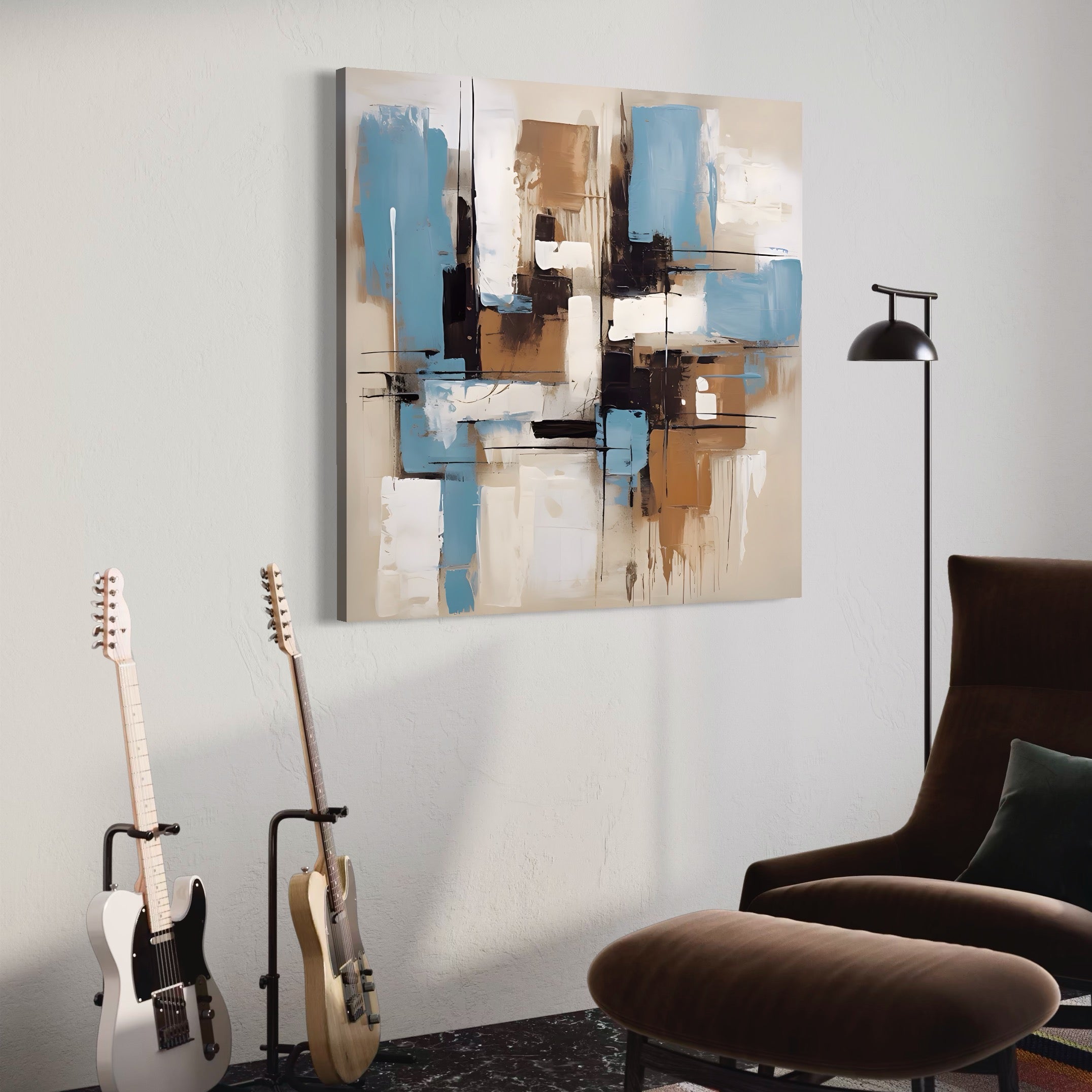 Tablou Canvas Premium LuxCanva® C1194, Pictura Abstracta , Culori, Decorativ, Living Room, Culori Vibrante