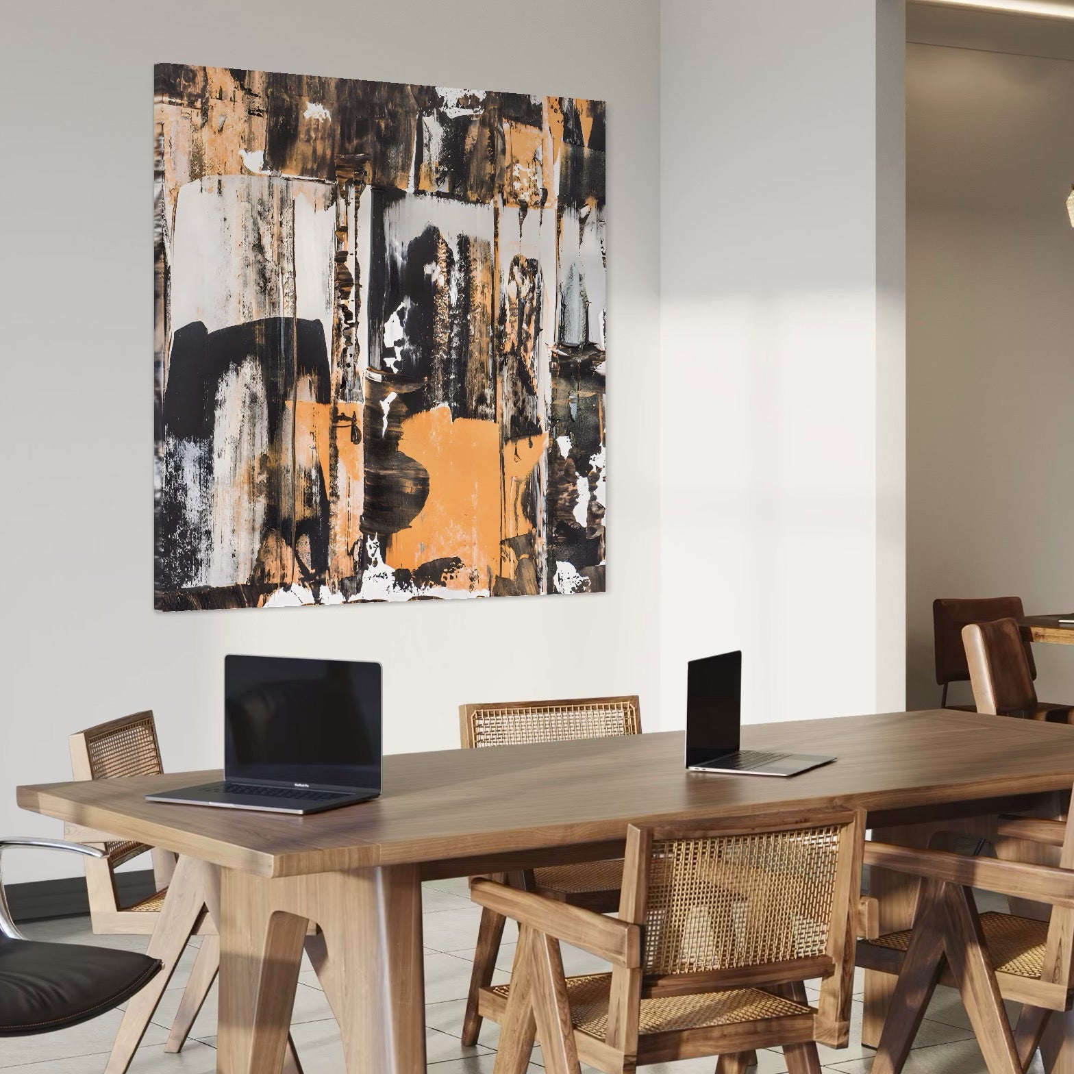 Tablou Canvas Premium LuxCanva® C1212, Abstract Paint , Culori, Decorativ, Living Room, Culori Vibrante