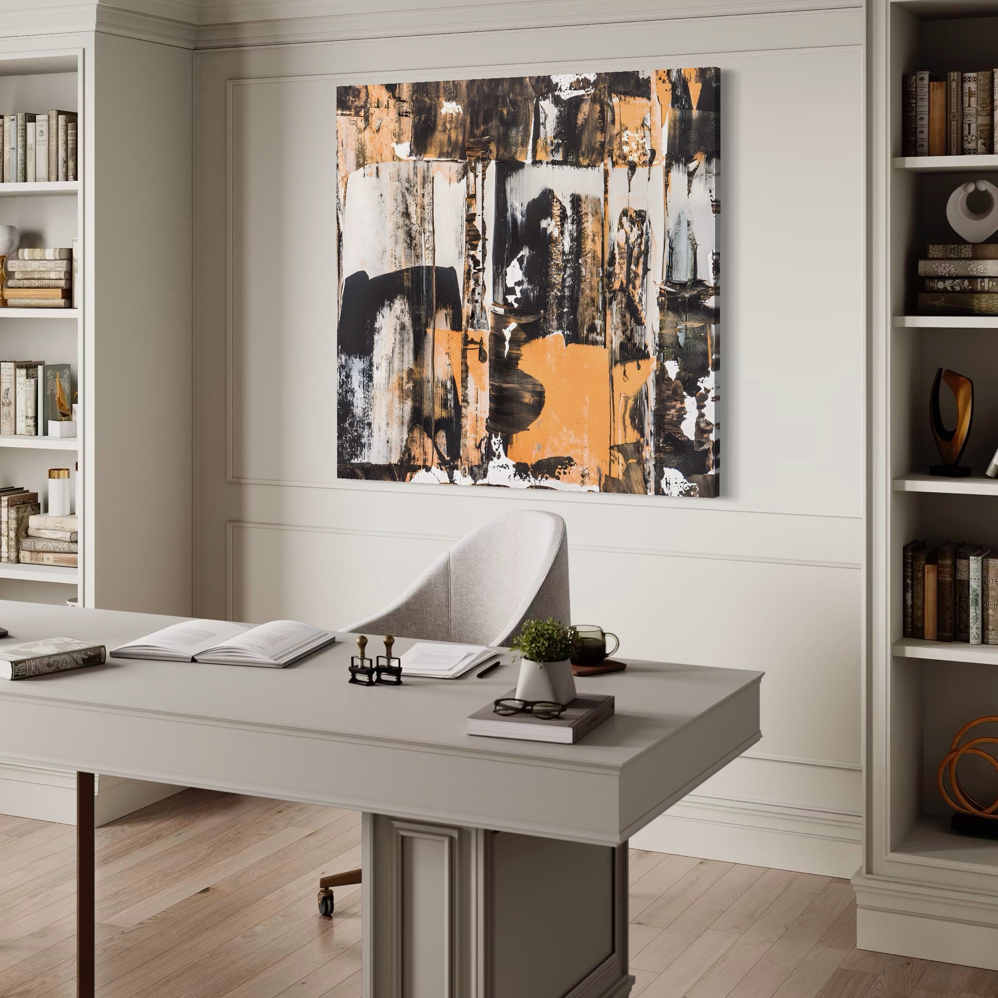 Tablou Canvas Premium LuxCanva® C1212, Abstract Paint , Culori, Decorativ, Living Room, Culori Vibrante