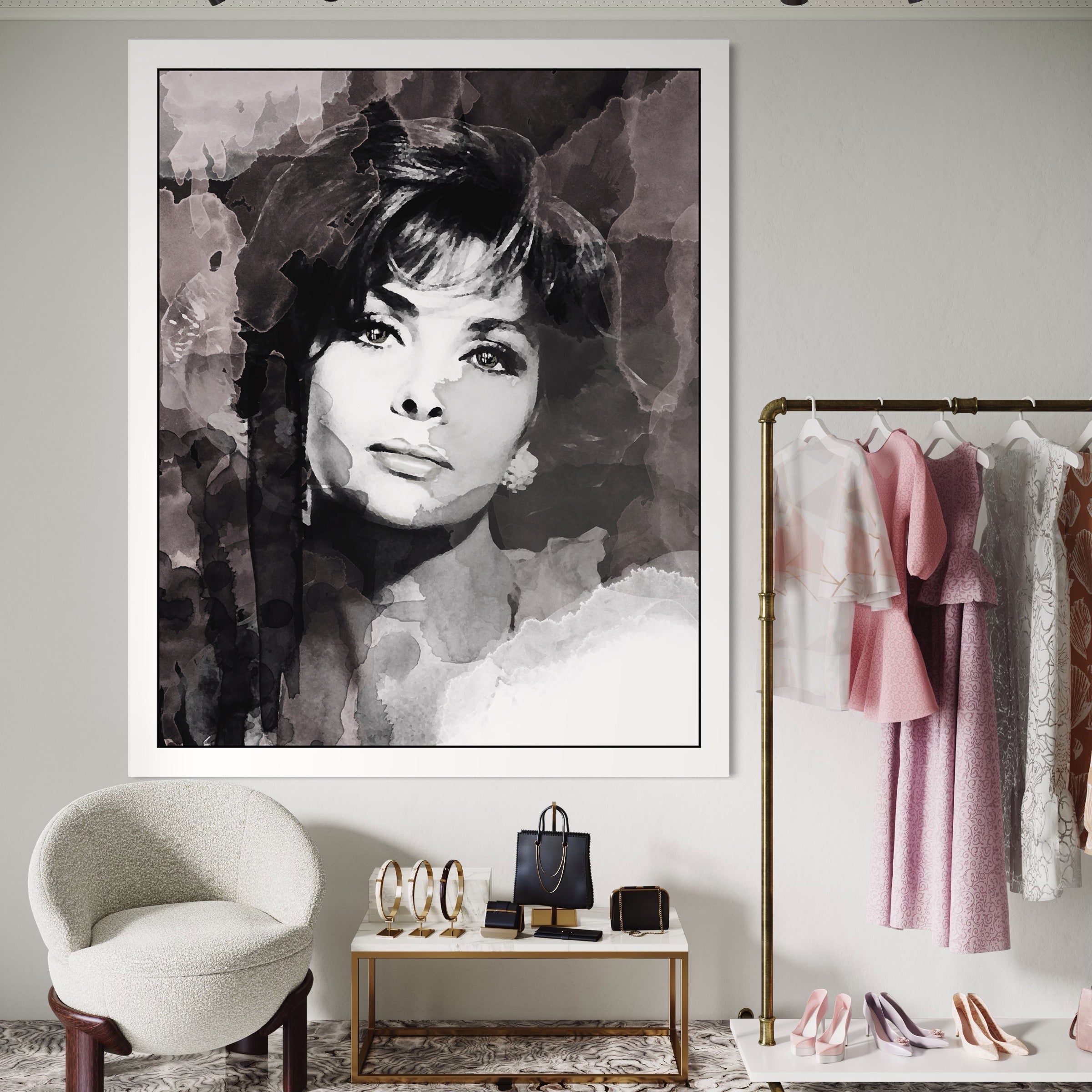 Tablou Canvas Premium LuxCanva® B1134, Diva Sophia Loren , Femeie, Living, Actrita, Italia, Fashion Icon, Dormitor, Celebritate, Oscar