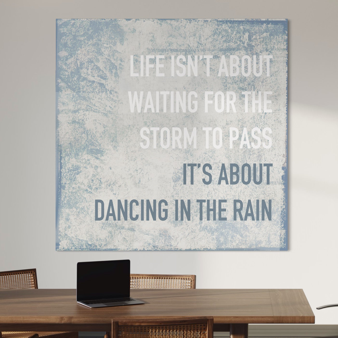Tablou Canvas Premium LuxCanva® B1125, Dancing In The Rain , Culori, Dans, Ploaie, Living Room, Incurajare, Motivational, Birou, Culori Vibrante