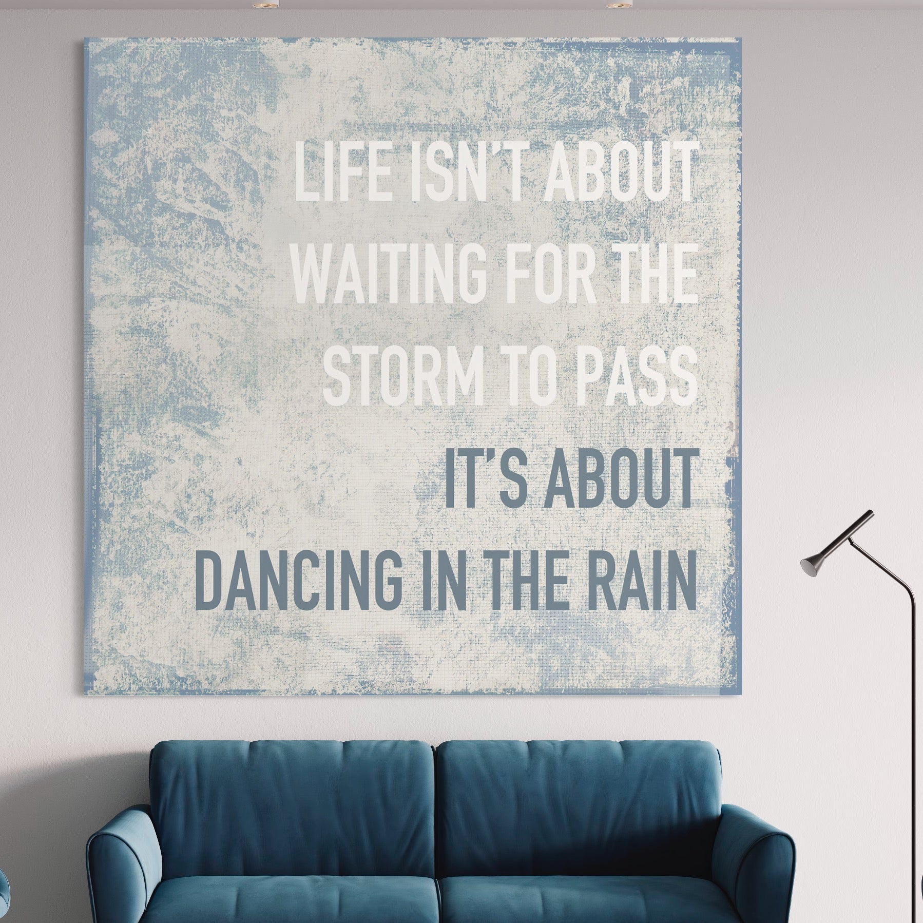 Tablou Canvas Premium LuxCanva® B1125, Dancing In The Rain , Culori, Dans, Ploaie, Living Room, Incurajare, Motivational, Birou, Culori Vibrante