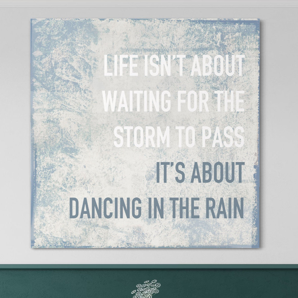 Tablou Canvas Premium LuxCanva® B1125, Dancing In The Rain , Culori, Dans, Ploaie, Living Room, Incurajare, Motivational, Birou, Culori Vibrante
