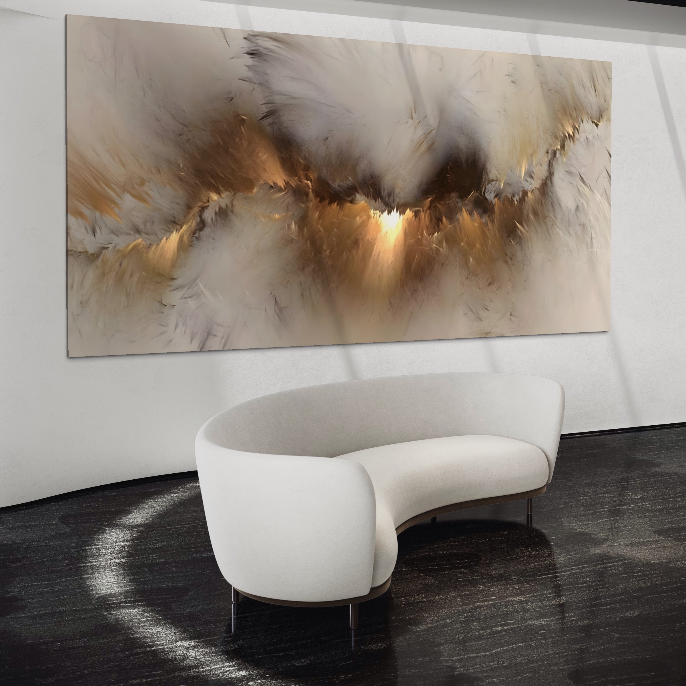 Tablou Canvas Premium LuxCanva® B1082, Divina Lumina ,  Living, Abstract, Rasarit, Dormitor, Lumina, Liniste, Pace, Culori Vibrante