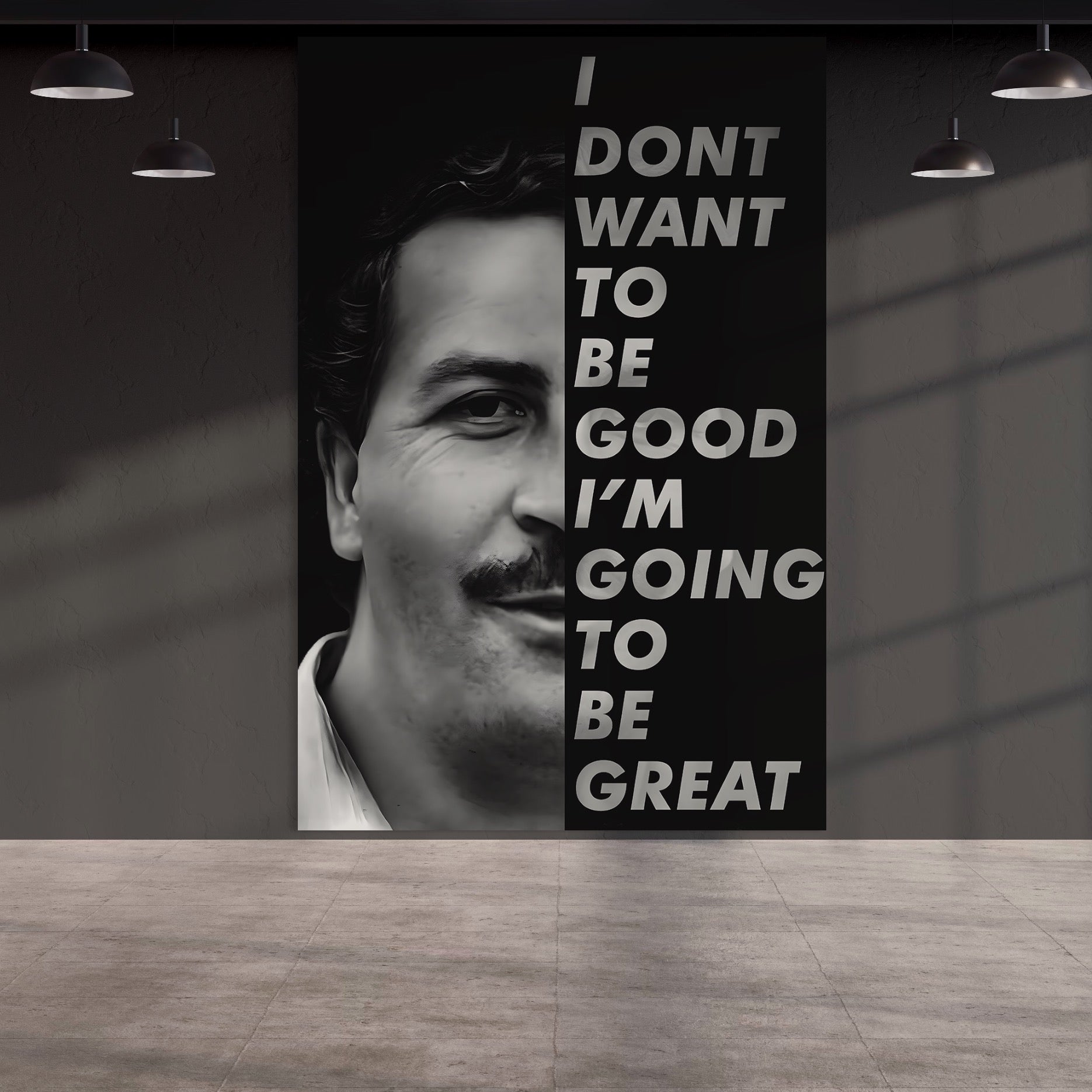 Tablou Canvas Premium LuxCanva® B1051, Pablo Escobar , Birou, Columbia, Baron, Escobar, Culori Vibrante