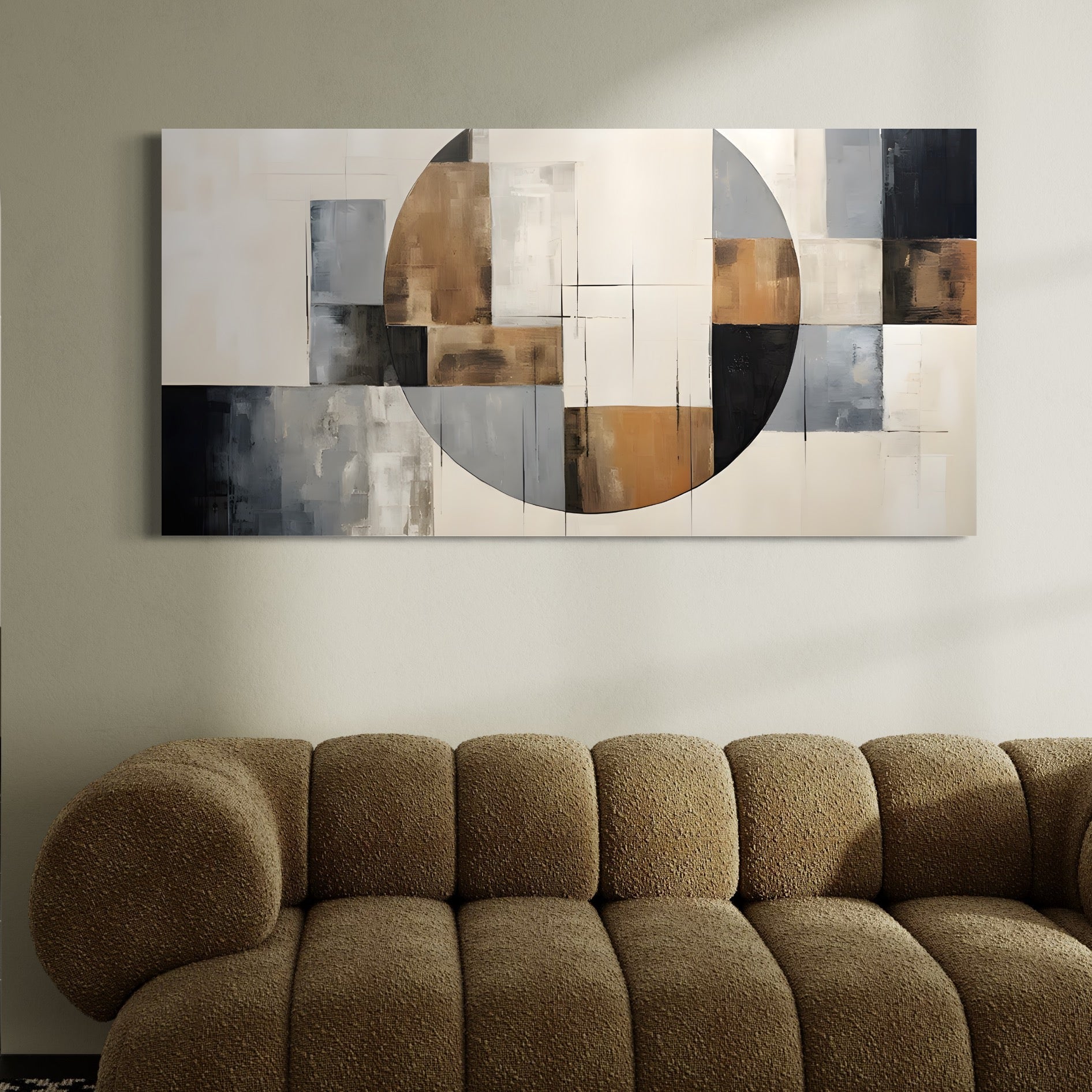 Tablou Canvas Premium LuxCanva® C1249, Black Abstract Lines , Relaxare, Living Room, Culori Vibrante