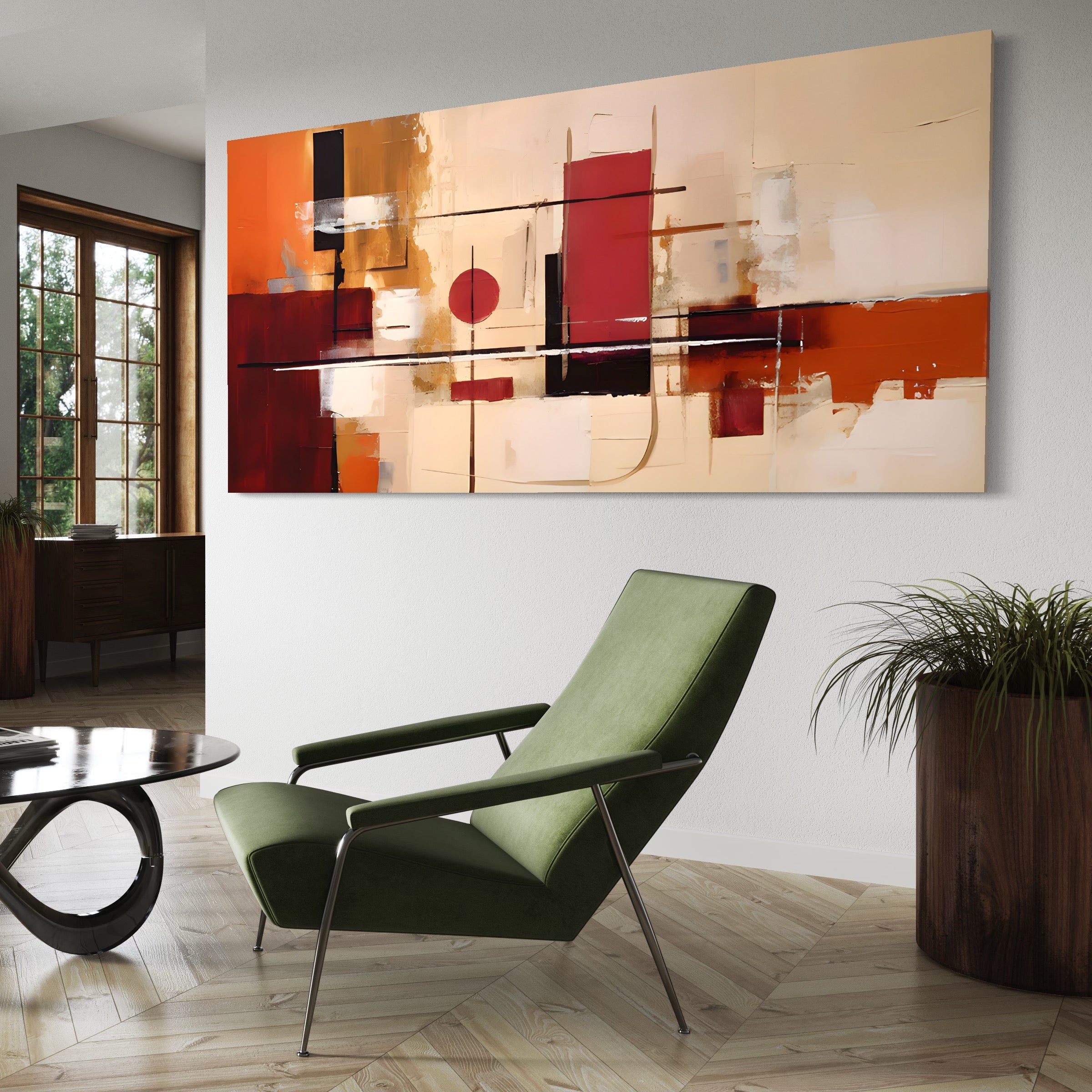 Tablou Canvas Premium LuxCanva® C1247 Pictura Iluzie Abstracta , Relaxare, Living Room, Culori Vibrante