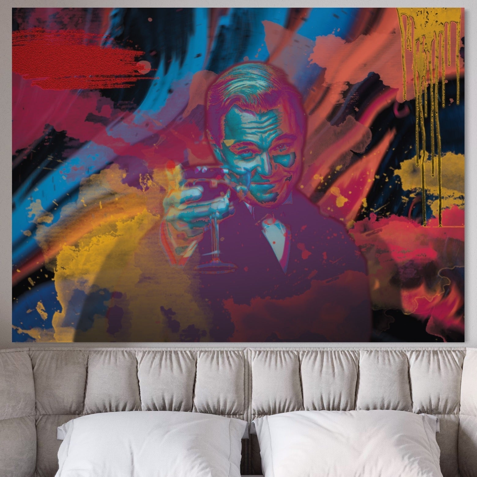 Tablou Canvas Premium LuxCanva® B1024 Marele Gatsby , Filme, Leonardo DiCaprio, Vedete, Filme, Culori Vibrante