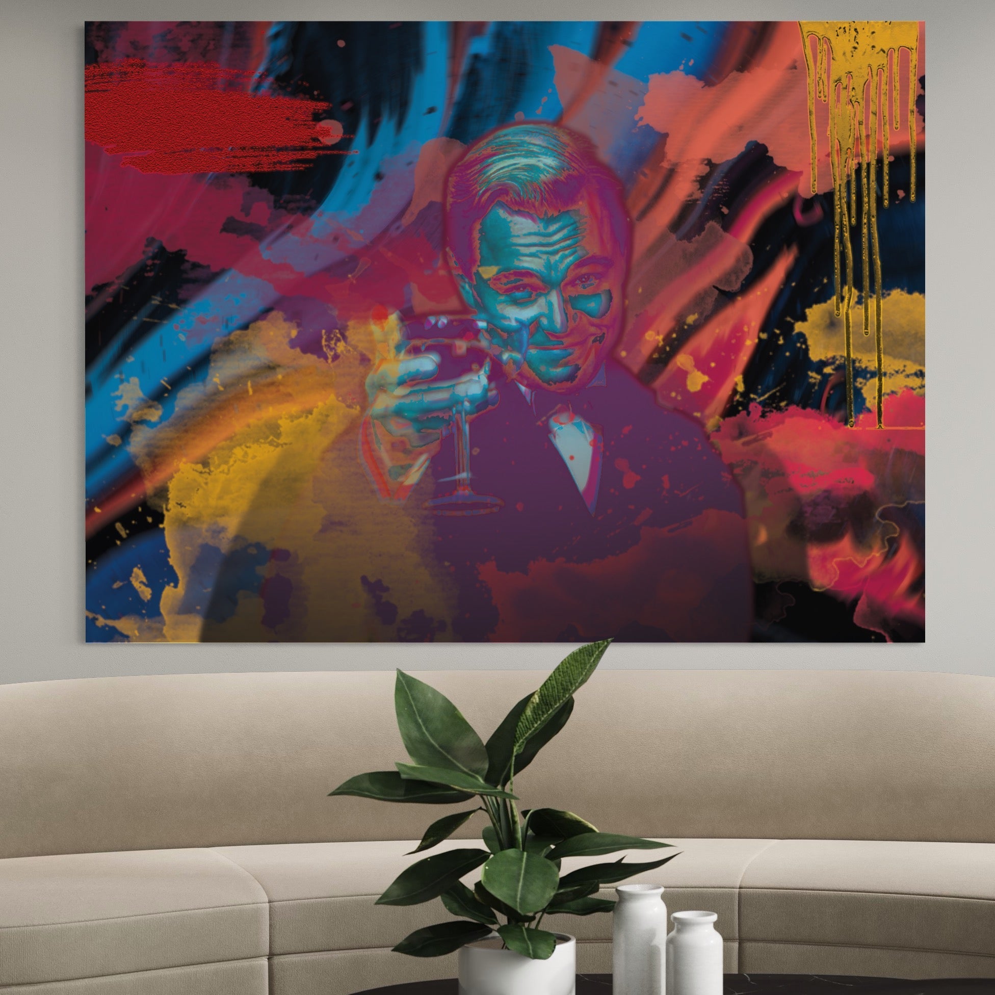 Tablou Canvas Premium LuxCanva® B1024 Marele Gatsby , Filme, Leonardo DiCaprio, Vedete, Filme, Culori Vibrante