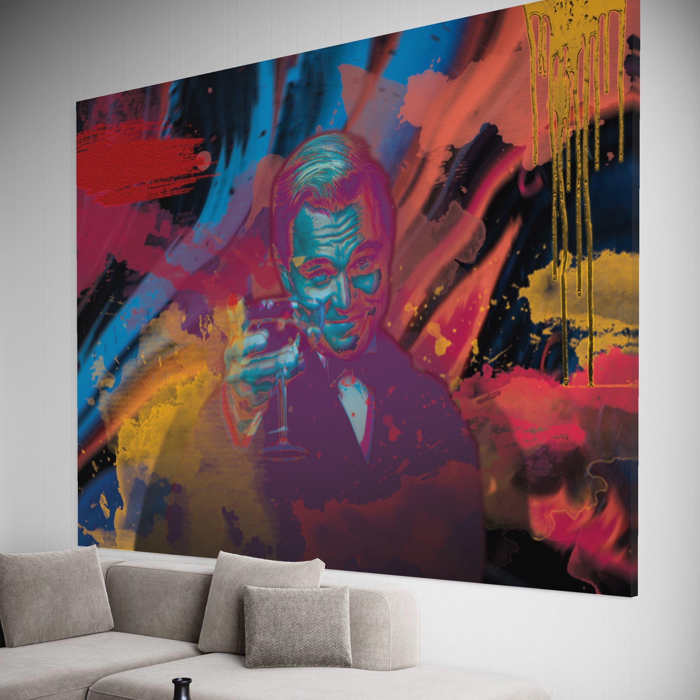 Tablou Canvas Premium LuxCanva® B1024 Marele Gatsby , Filme, Leonardo DiCaprio, Vedete, Filme, Culori Vibrante