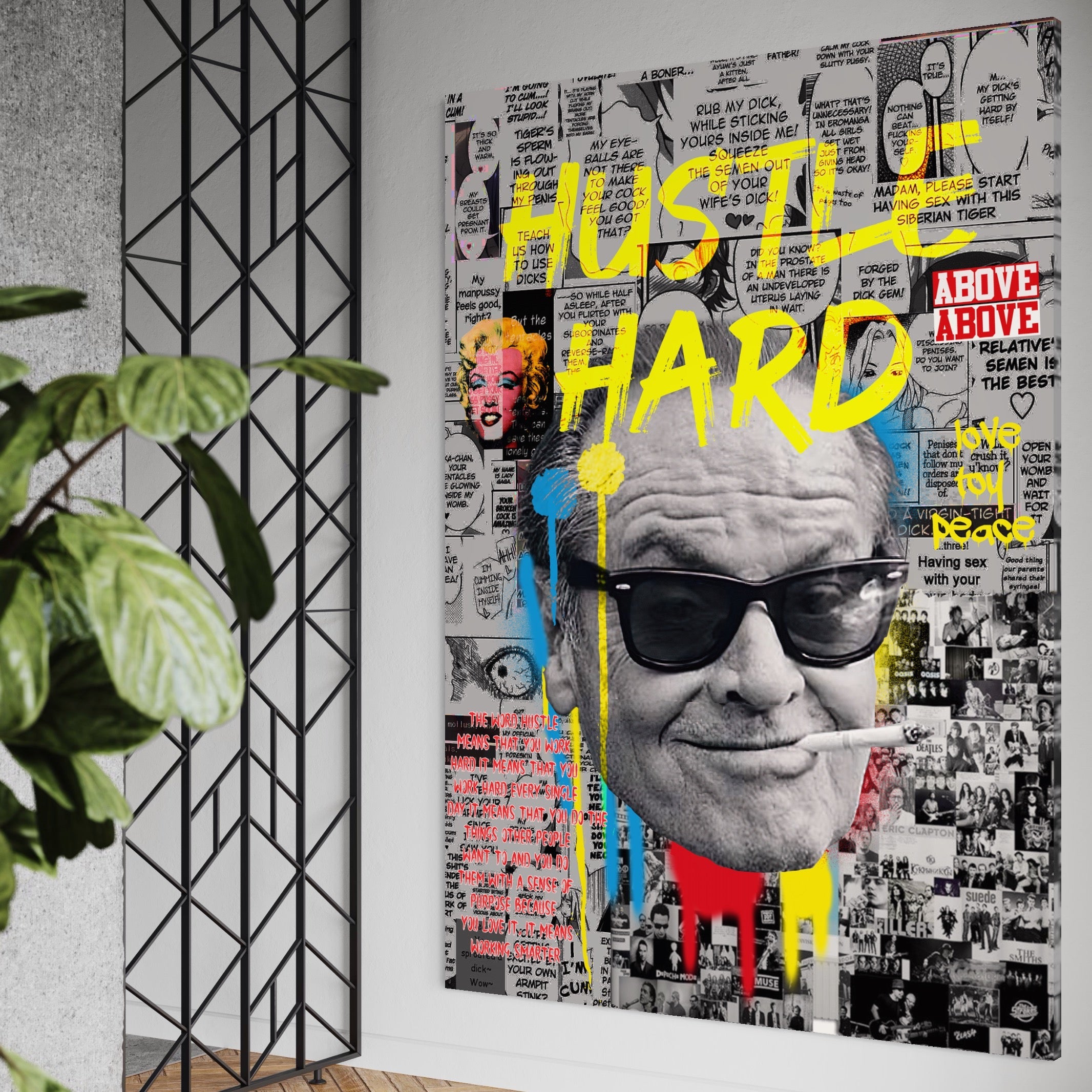 Tablou Canvas Premium LuxCanva® B1010, Jack Nicholson , Actori, Filme, Oscar, Motivational, Culori Vibrante