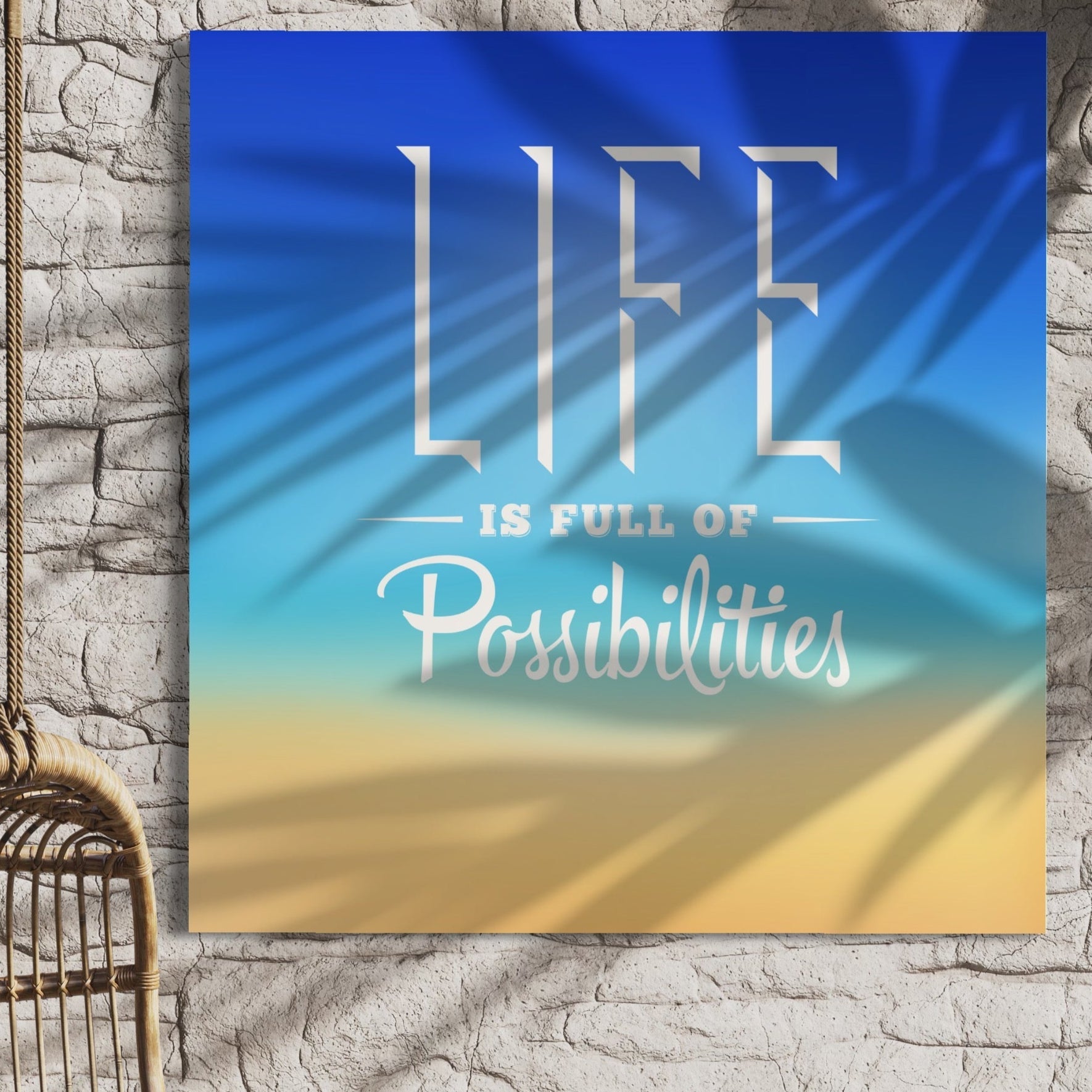 Tablou Canvas Premium LuxCanva® A1360, Possibilities Life , Living, Motivational, Munca, Inspirational, Birou, Culori Vibrante
