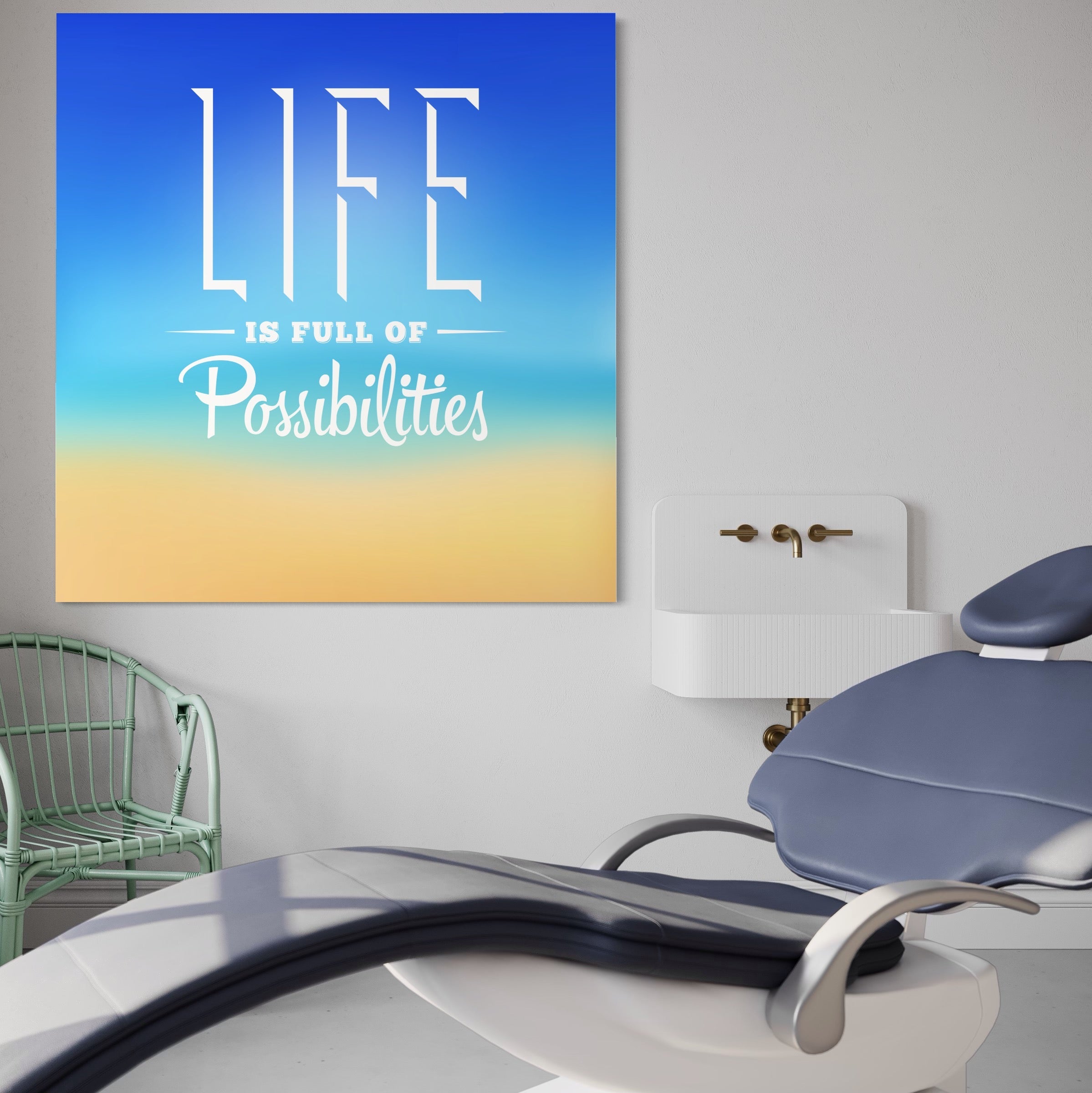 Tablou Canvas Premium LuxCanva® A1360, Possibilities Life , Living, Motivational, Munca, Inspirational, Birou, Culori Vibrante