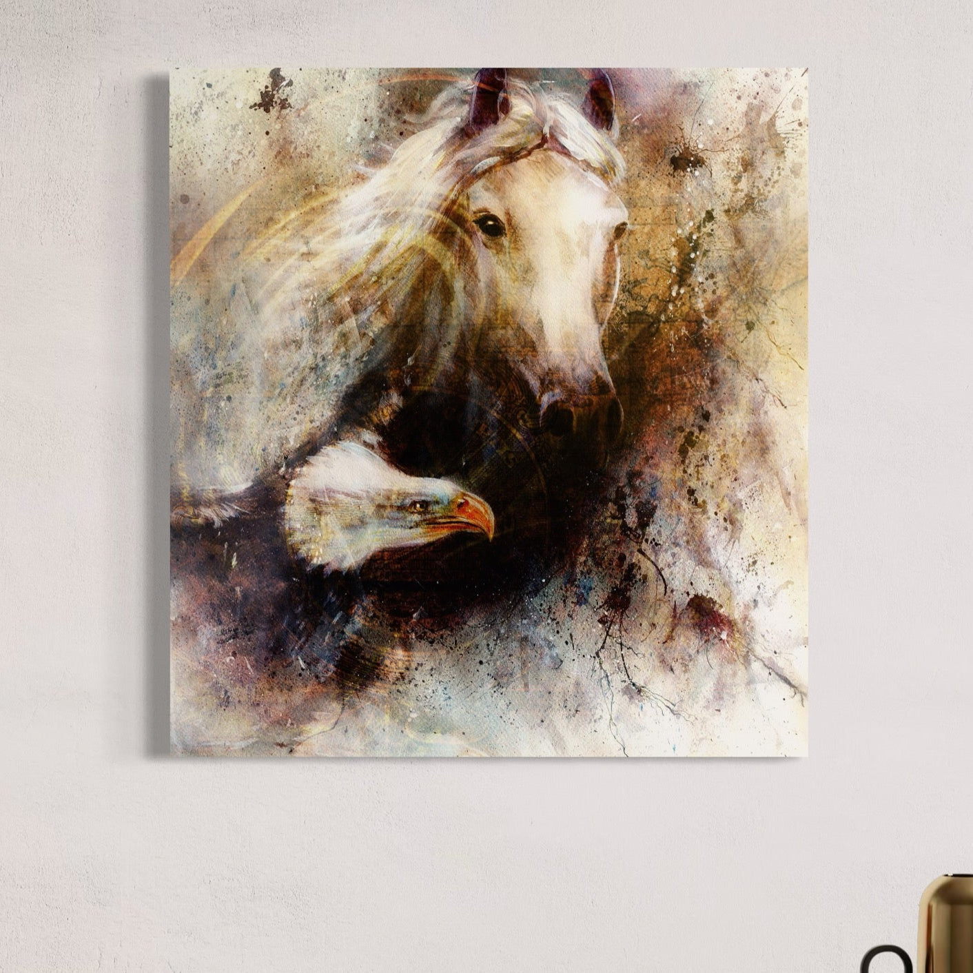 Tablou Canvas Premium LuxCanva® C1011, Privirea Animalelor ,  Living, Dormitor, Birou, Relaxare, Culori Vibrante