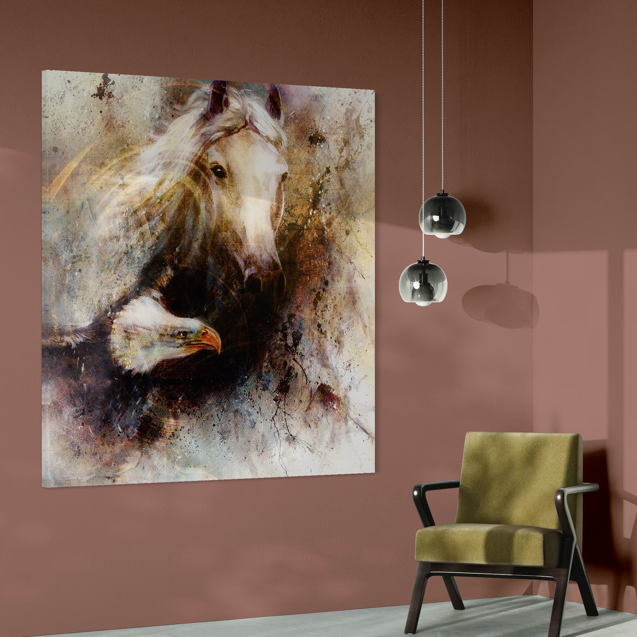 Tablou Canvas Premium LuxCanva® C1011, Privirea Animalelor ,  Living, Dormitor, Birou, Relaxare, Culori Vibrante