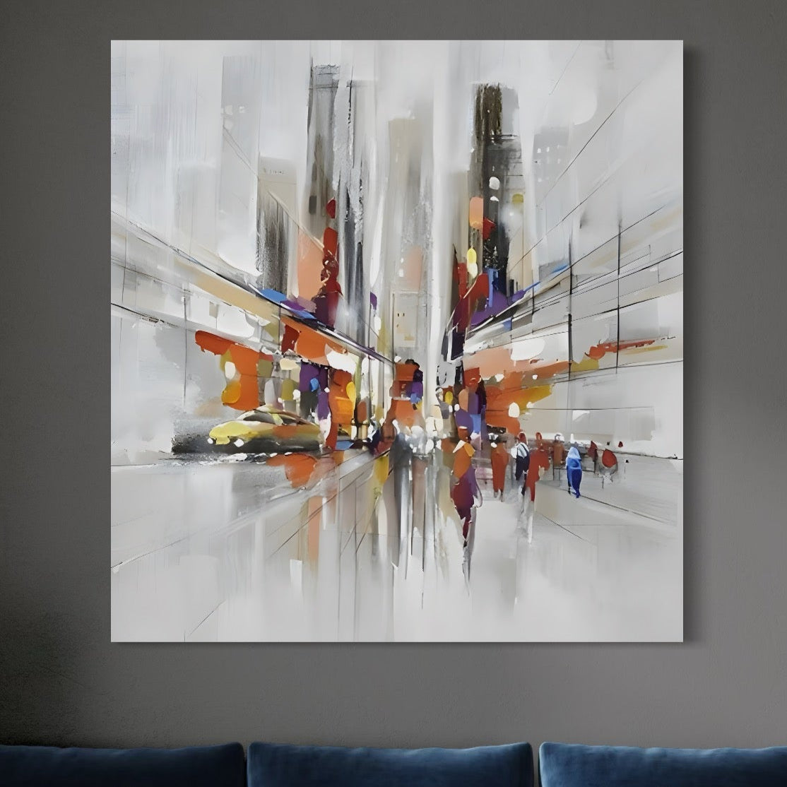 Tablou Canvas Premium LuxCanva® C1013, Abstract ,  Abstract, Culori, Living, Dormitor, Birou, Relaxare, Culori Vibrante