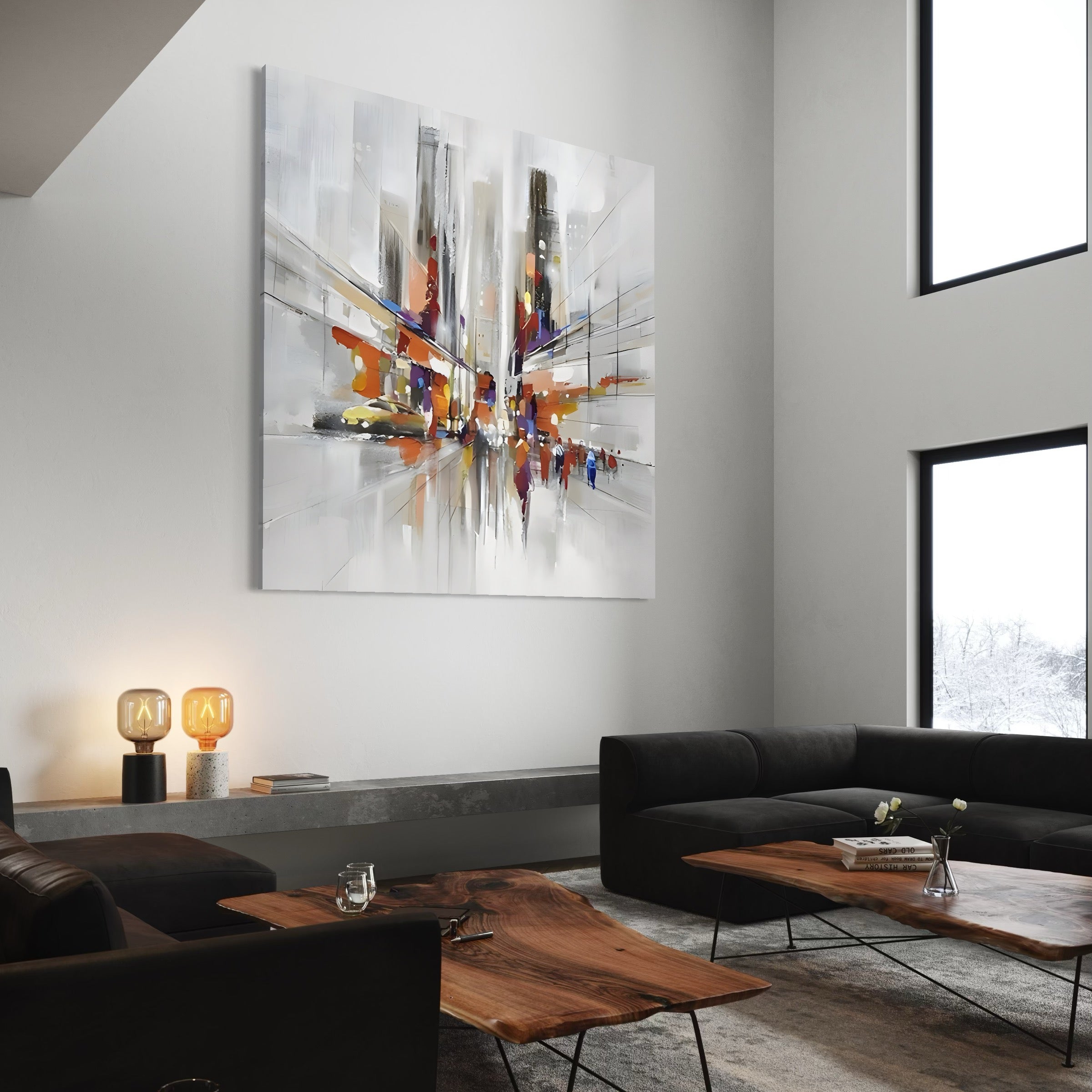 Tablou Canvas Premium LuxCanva® C1013, Abstract ,  Abstract, Culori, Living, Dormitor, Birou, Relaxare, Culori Vibrante