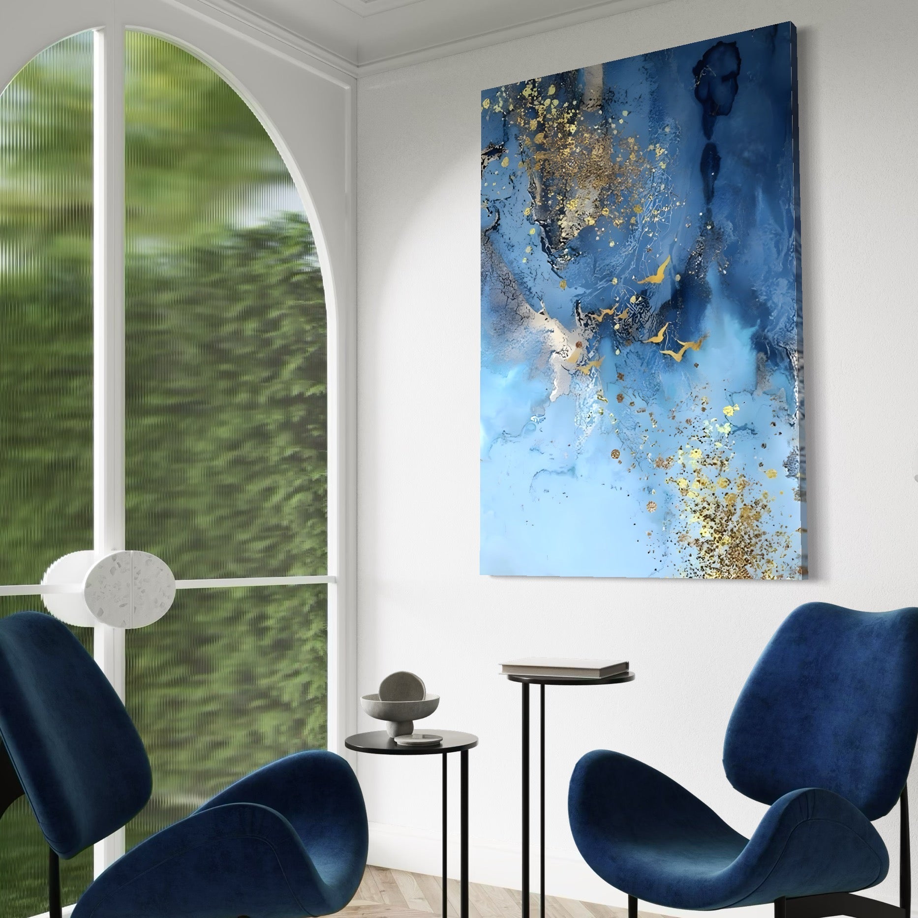 Tablou Canvas Premium LuxCanva® C1014, Pasari Pe Cer , Abstract, Culori, Living, Dormitor, Birou, Relaxare, Culori Vibrante