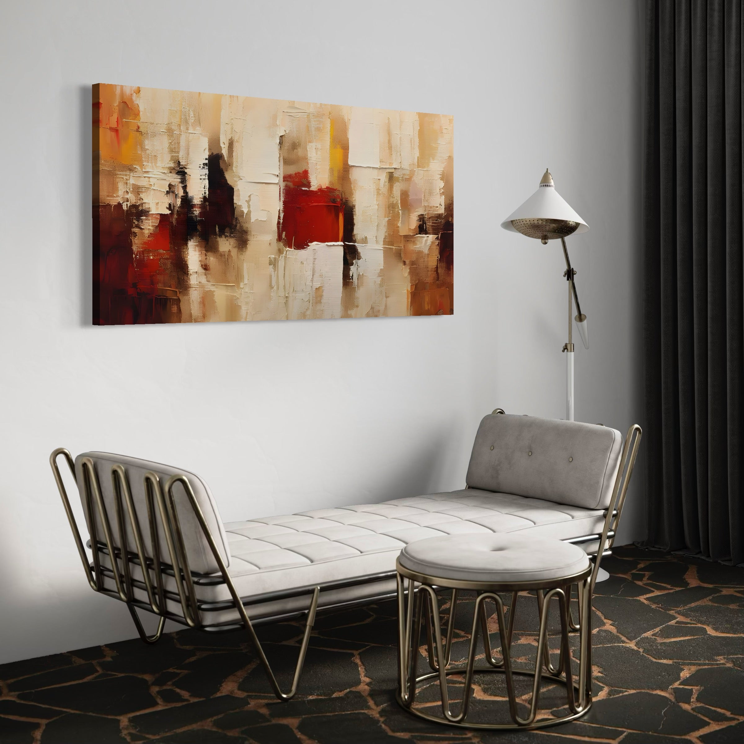 Tablou Canvas Premium LuxCanva® A1625, Abstract Pictures , Room, Decorativ, Cromatic, Contrast, Abstract, Dormitor, Culori Vibrante