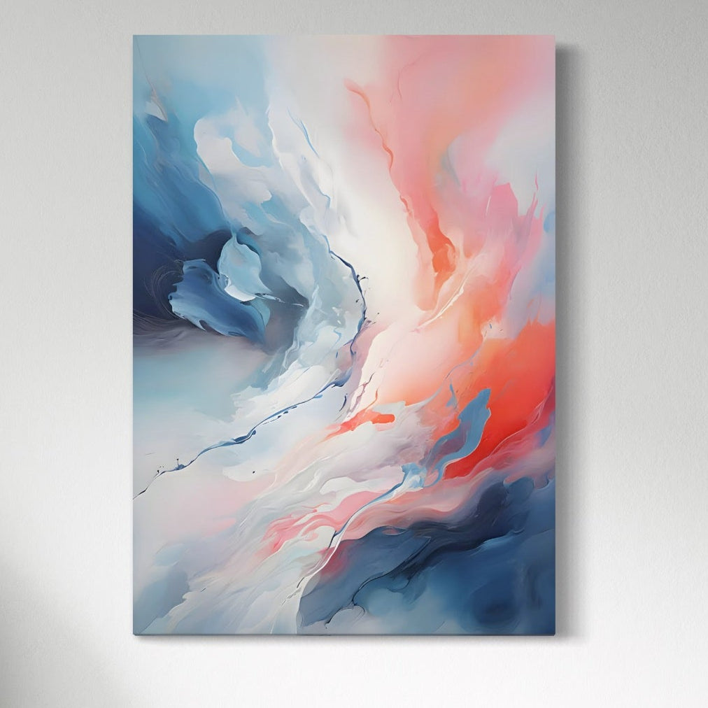 Tablou Canvas Premium LuxCanva® A1644, Pink Contrast , Dormitor, Decorativ, Landscape, Cromatic, Living, Culori Vibrante