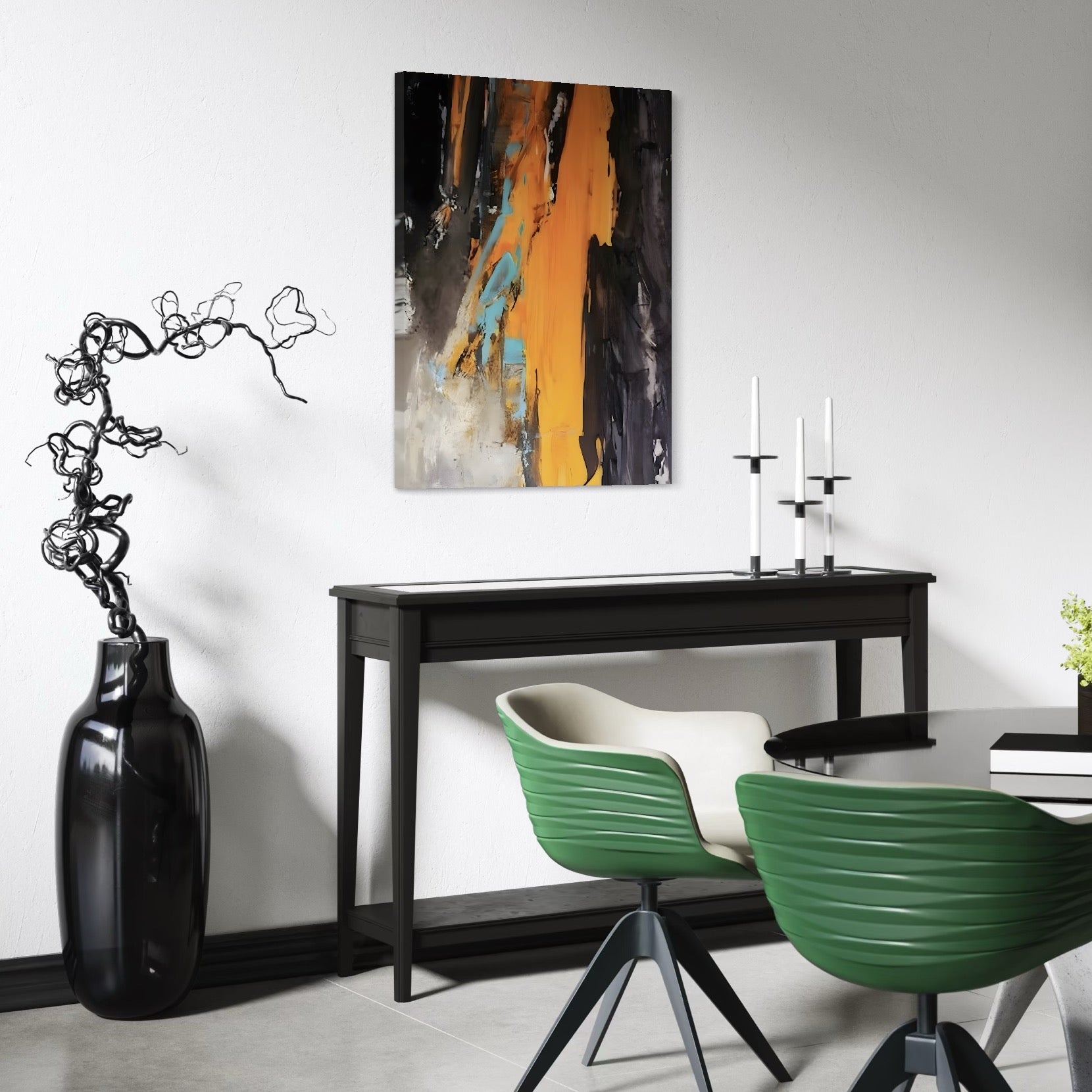 Tablou Canvas Premium LuxCanva® C1017, Culori Abstracte Pe Pinza , Culori, Living, Birou, Relaxare, Culori Vibrante