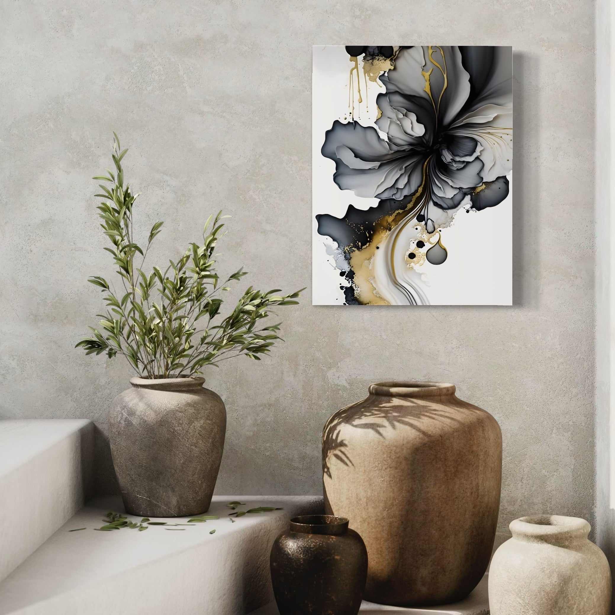 Tablou Canvas Premium LuxCanva® C1020, Black Rose , Culori, Abstract, Dormitor, Living, Relaxare, Culori Vibrante