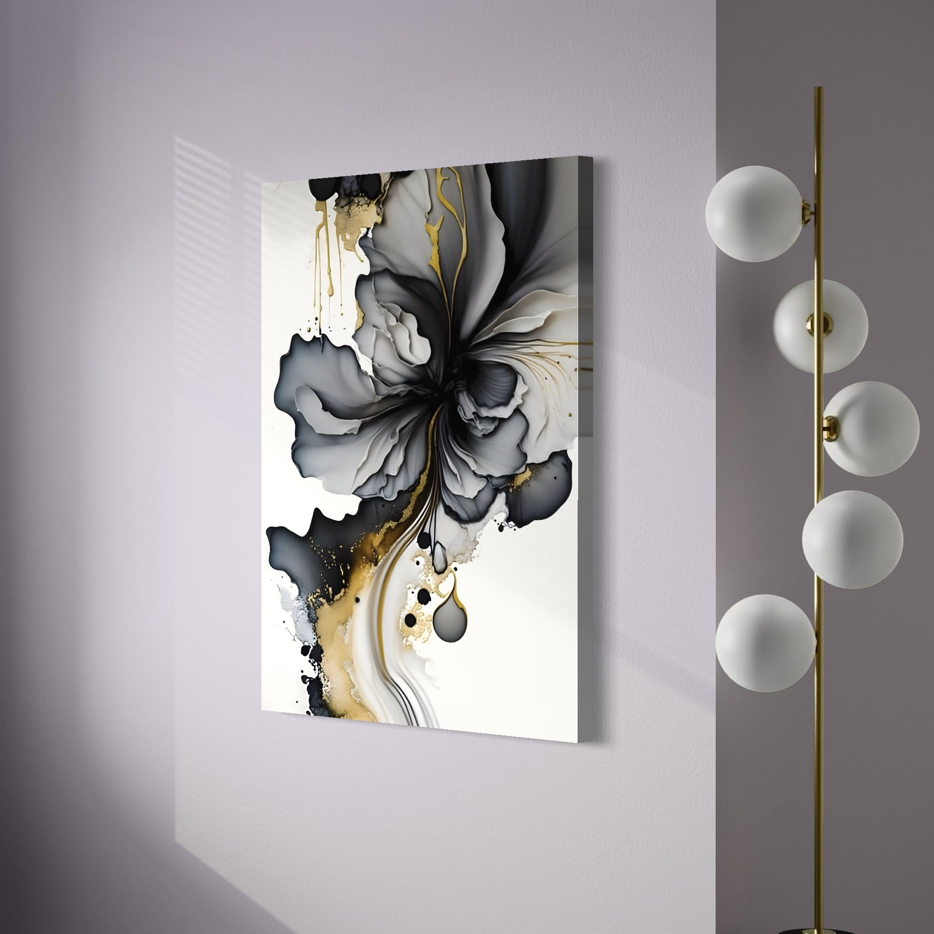 Tablou Canvas Premium LuxCanva® C1020, Black Rose , Culori, Abstract, Dormitor, Living, Relaxare, Culori Vibrante