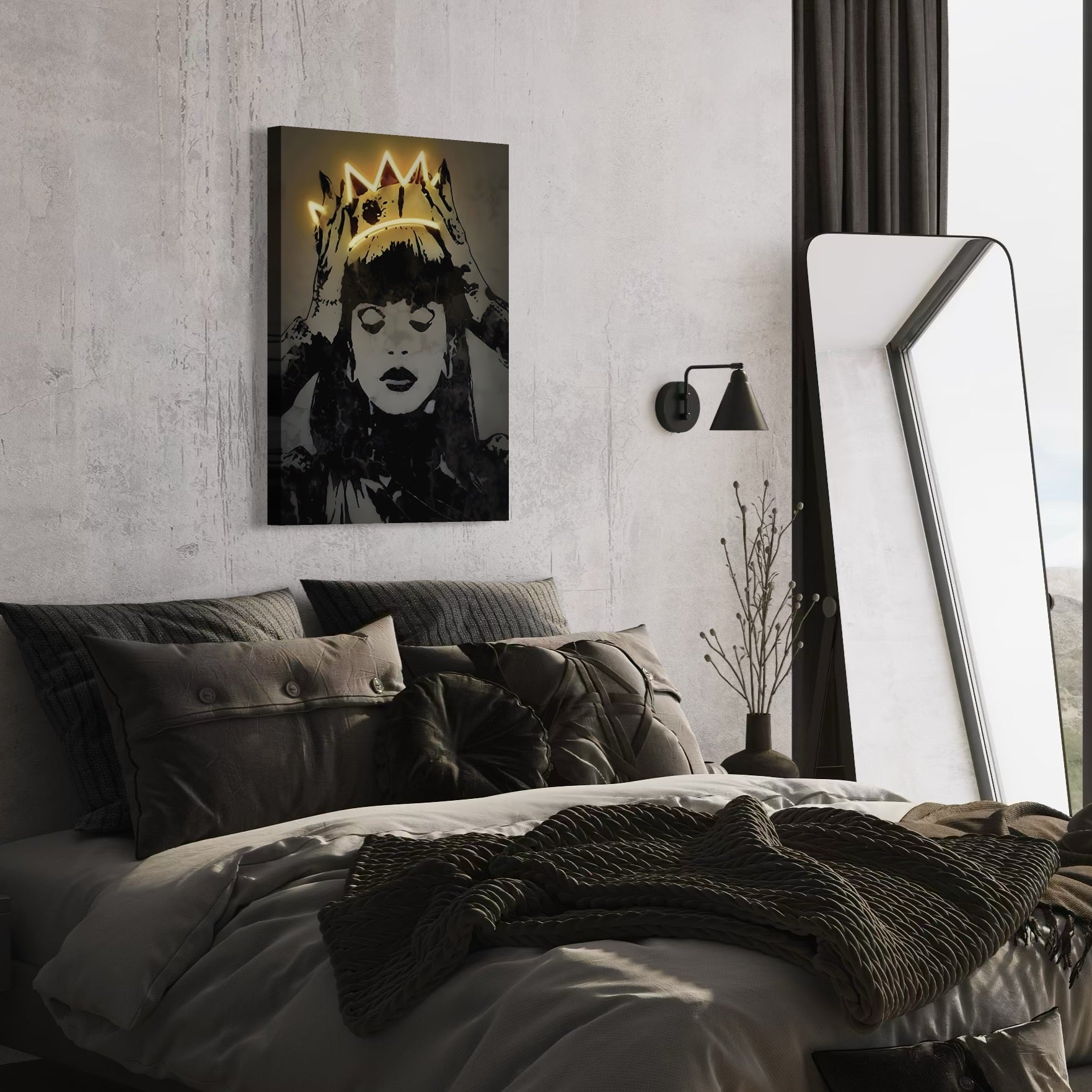 Tablou Canvas Premium LuxCanva® C1022, R&B Music Queen Rihanna , Culori, Queen Rihanna, Artist, Muzica, Dormitor, Living, Relaxare, Culori Vibrante