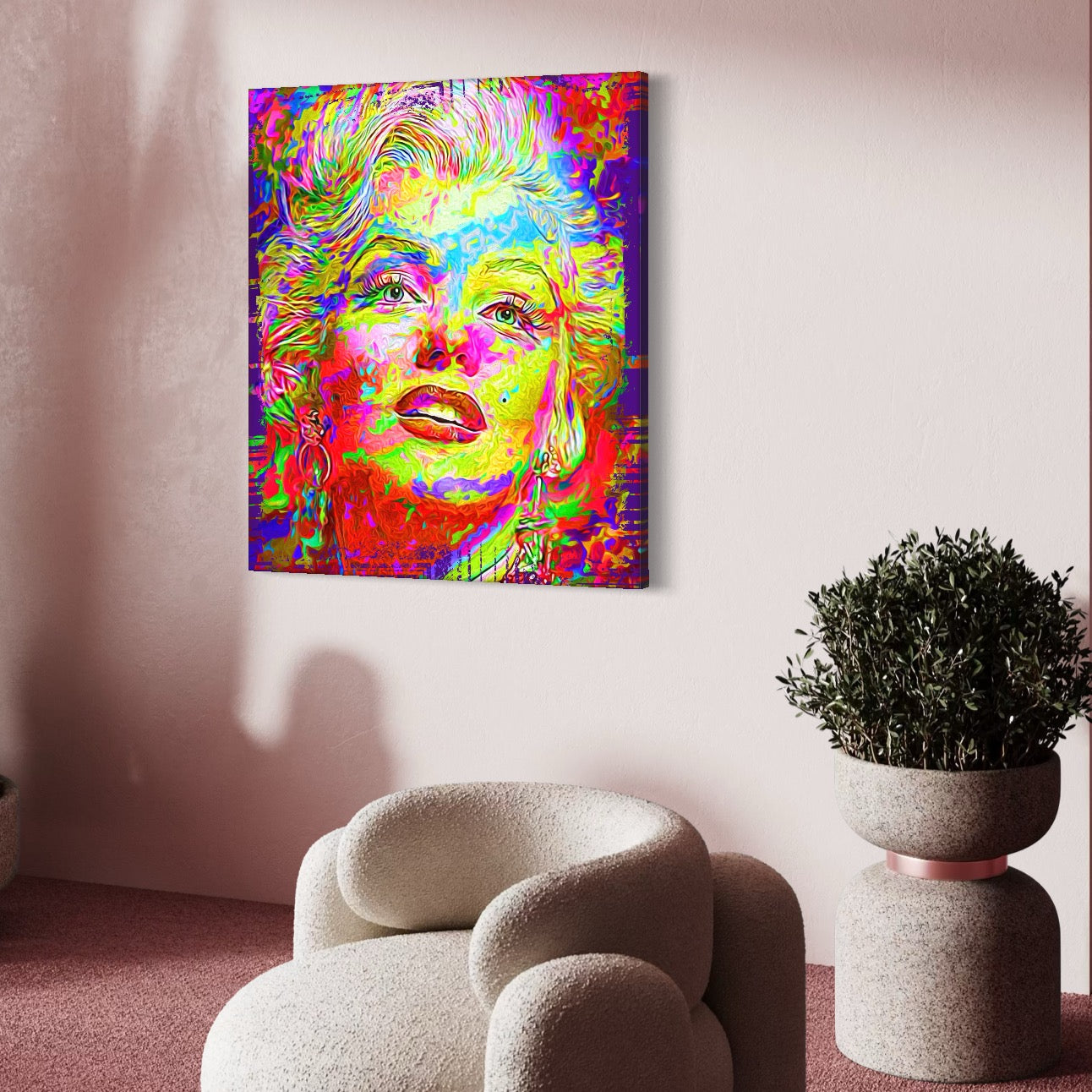 Tablou Canvas Premium LuxCanva® C1071, Beatiful Marilyn Monroe , Diva, Beauty, Marilyn, Living Room, Office, Relaxare, Culori Vibrante