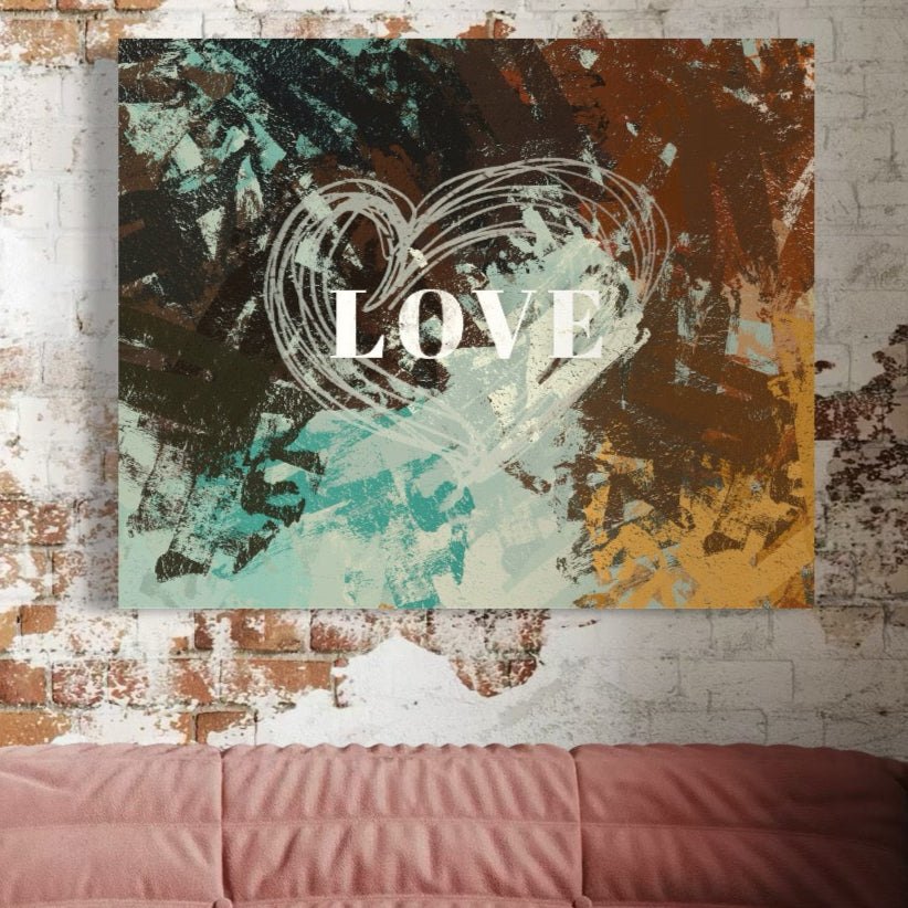 Tablou Canvas Premium LuxCanva® C1083, Dragoste , Inspirational, Dragoste, Living Room, Bedroom, Relaxare, Culori Vibrante