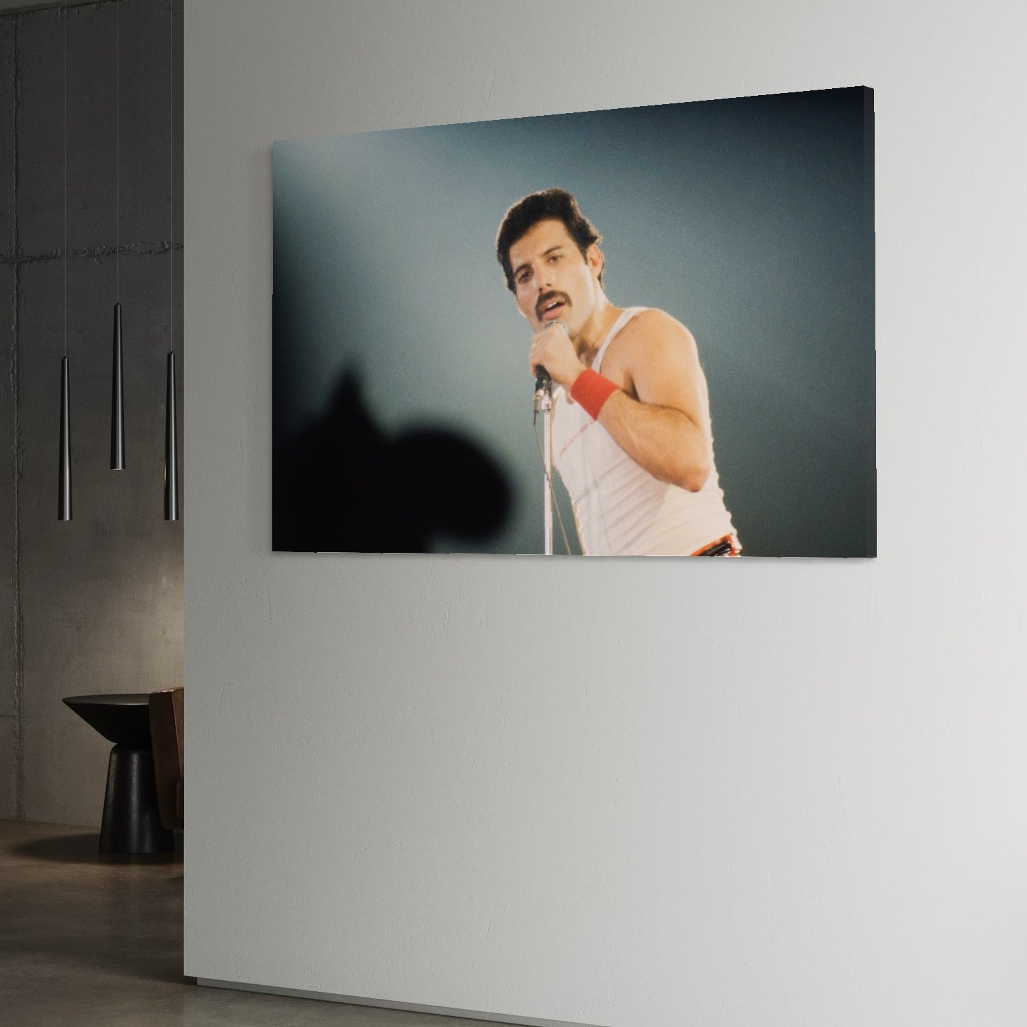 Tablou Canvas Premium LuxCanva® C1102, The King Freddie ,  Culori, Fluture, Living Room, Bar, Relaxare, Culori Vibrante