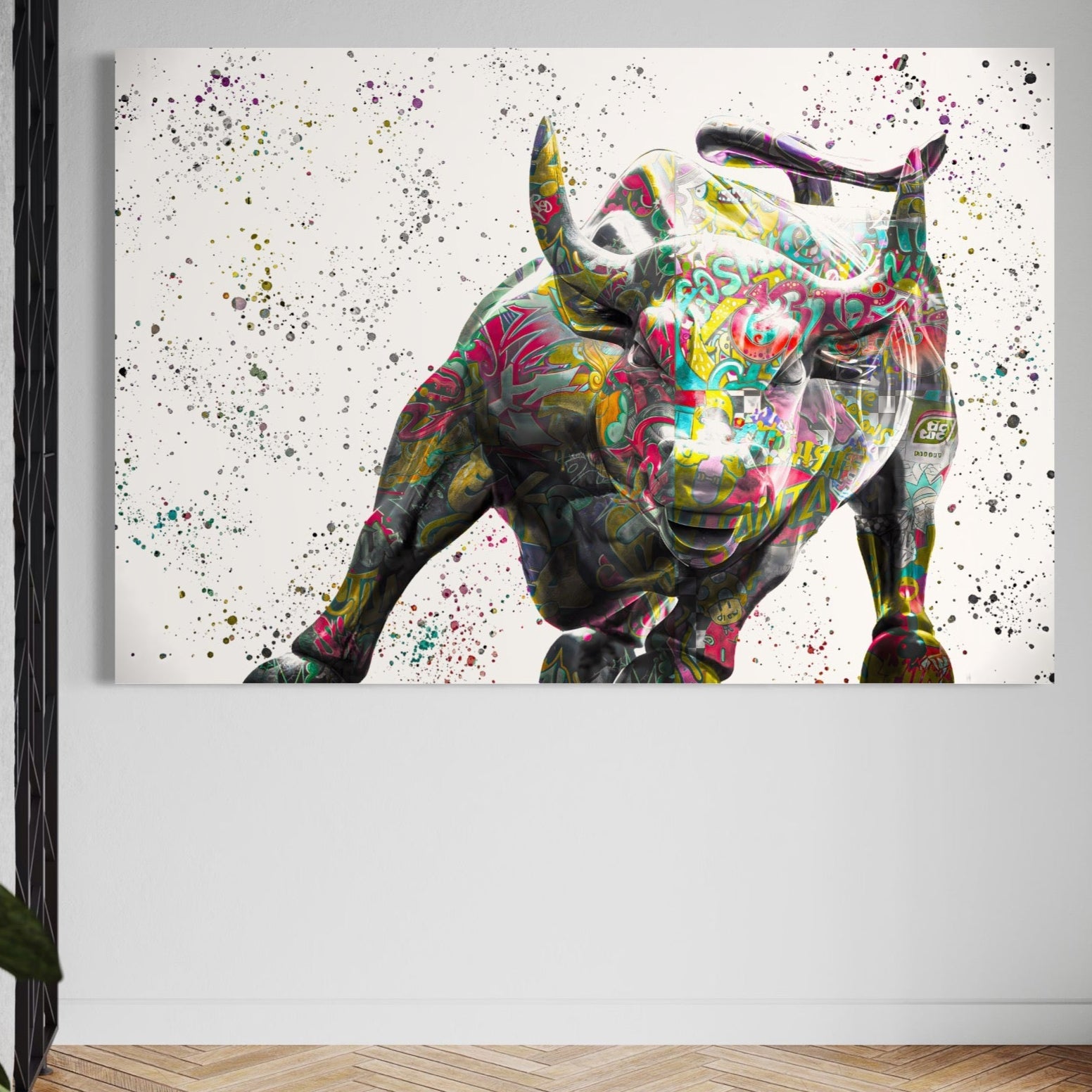 Tablou Canvas Premium LuxCanva® A1191, Bull Market ,  Stock Market, Birou, Financiar, Colorat, Culori Vibrante