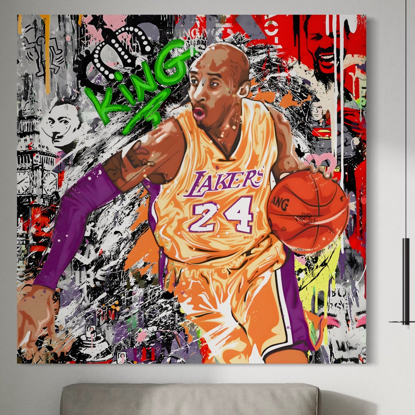 Tablou Canvas Premium LuxCanva® A1182, Los Angeles Lakers , Baschet, Echipa, NBA, Culori Vibrante