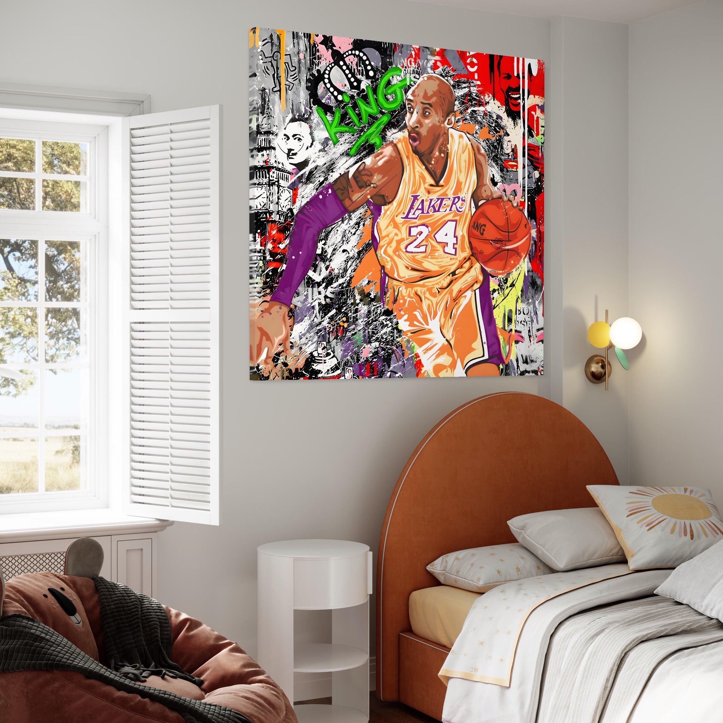 Tablou Canvas Premium LuxCanva® A1182, Los Angeles Lakers , Baschet, Echipa, NBA, Culori Vibrante