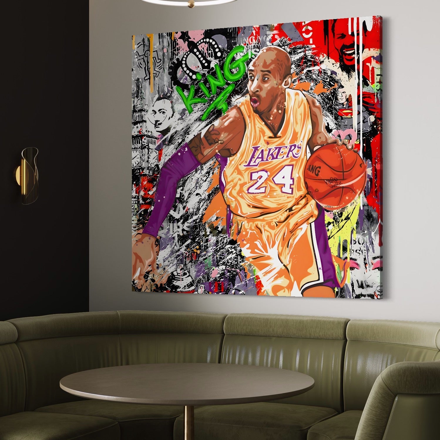 Tablou Canvas Premium LuxCanva® A1182, Los Angeles Lakers , Baschet, Echipa, NBA, Culori Vibrante