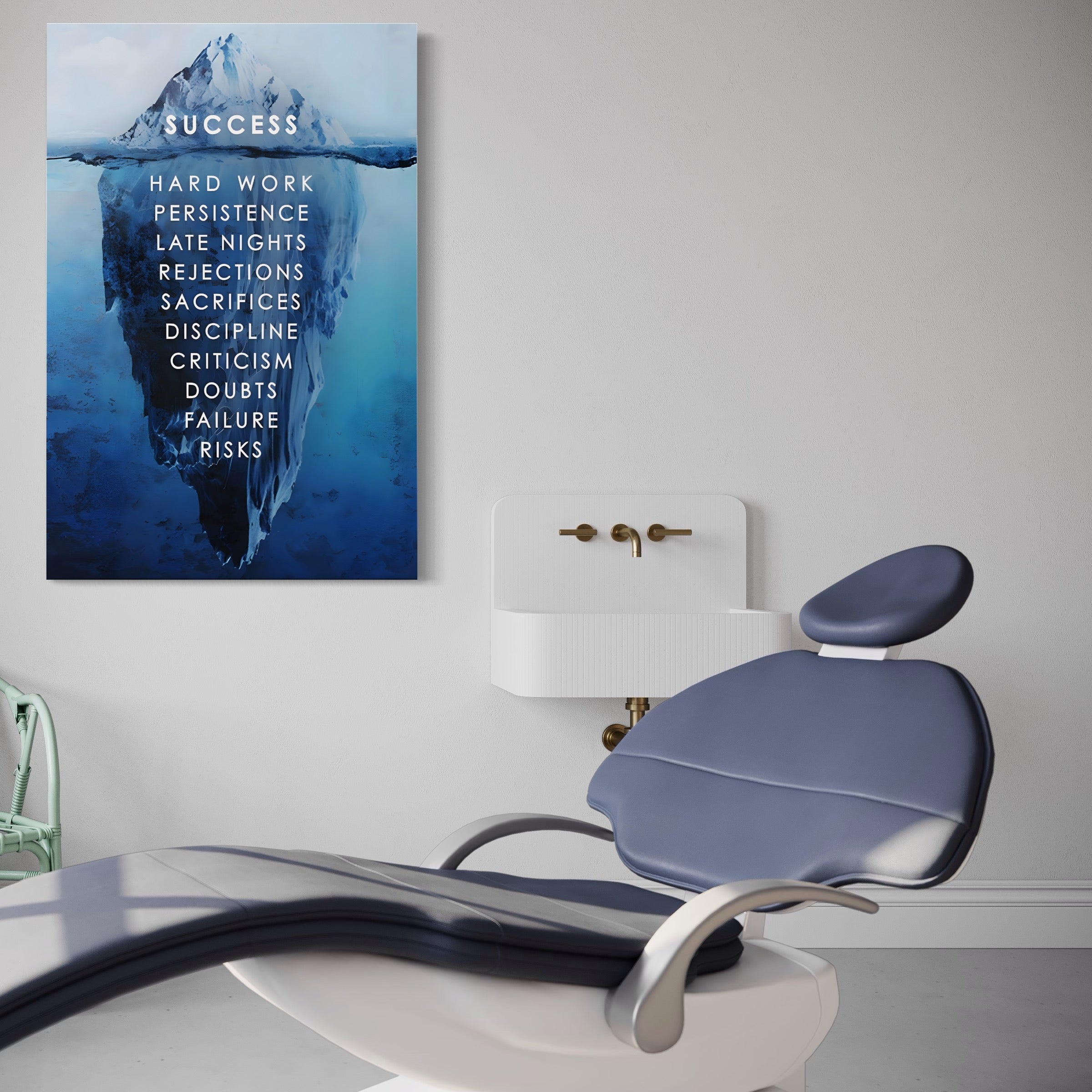 Tablou Canvas Premium LuxCanva® A1155, Ice Island , Motivational, Succes, Culori Vibrante
