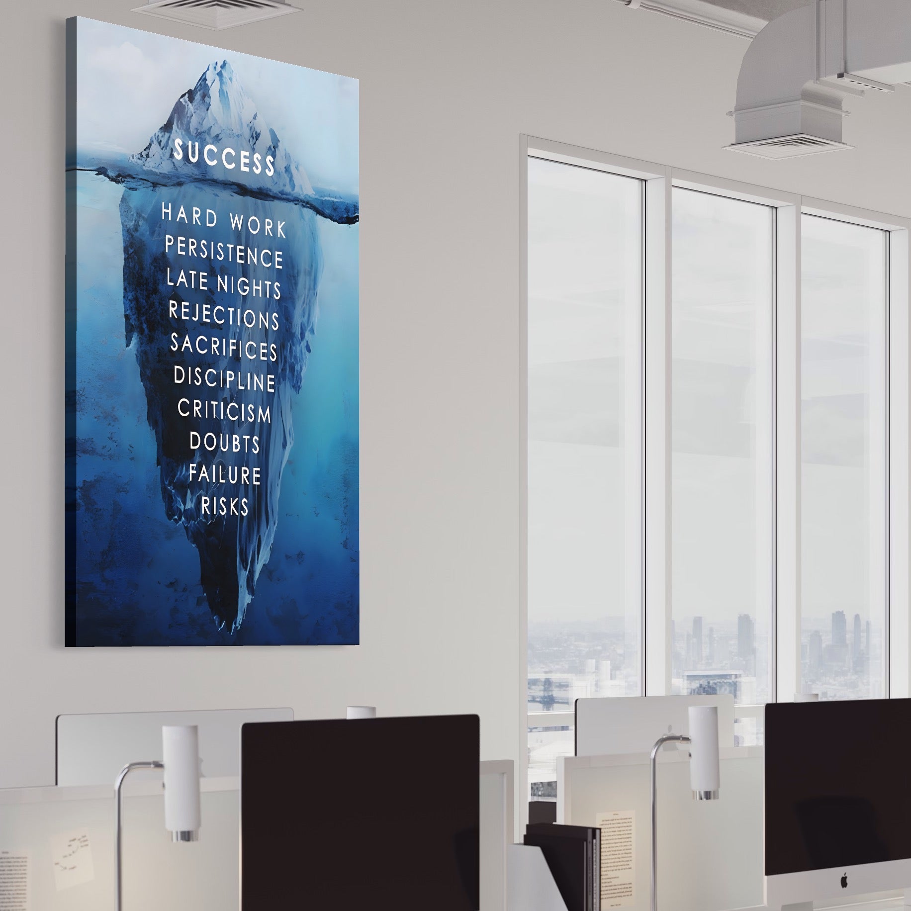 Tablou Canvas Premium LuxCanva® A1155, Ice Island , Motivational, Succes, Culori Vibrante