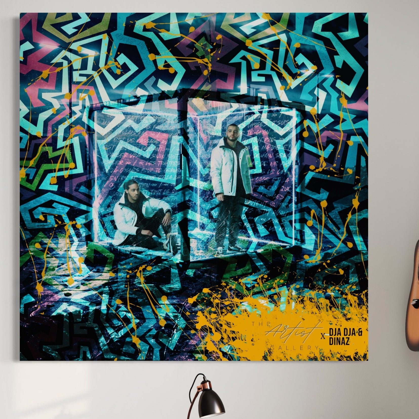 Tablou Canvas Premium LuxCanva® A1145, Djadja & Dinaz ,  Hip Hop, Muzica, Rapper, Culori Vibrante